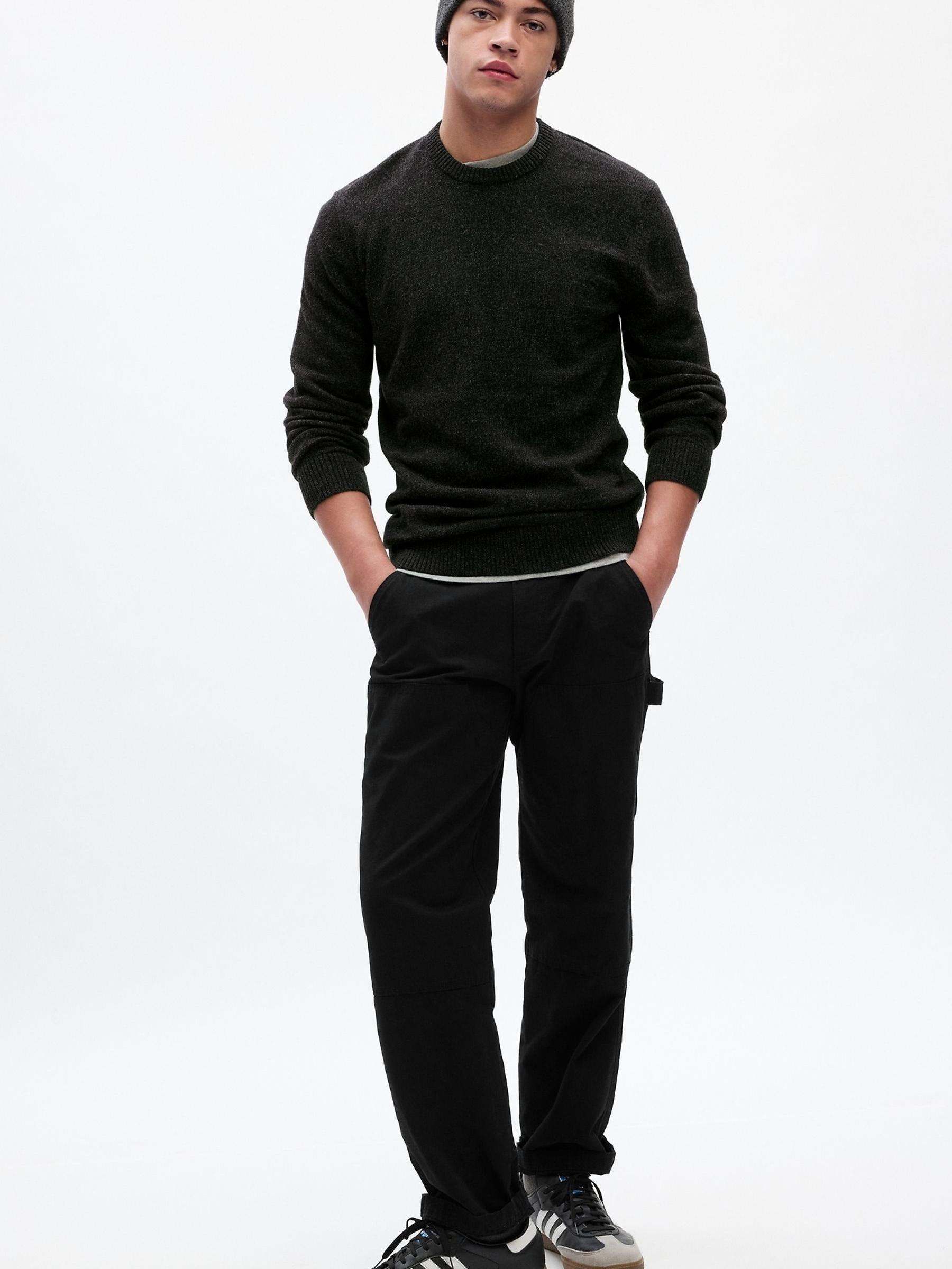 Charcoal Grey Soft Knit Crew Neck Jumper - Image 1 of 1