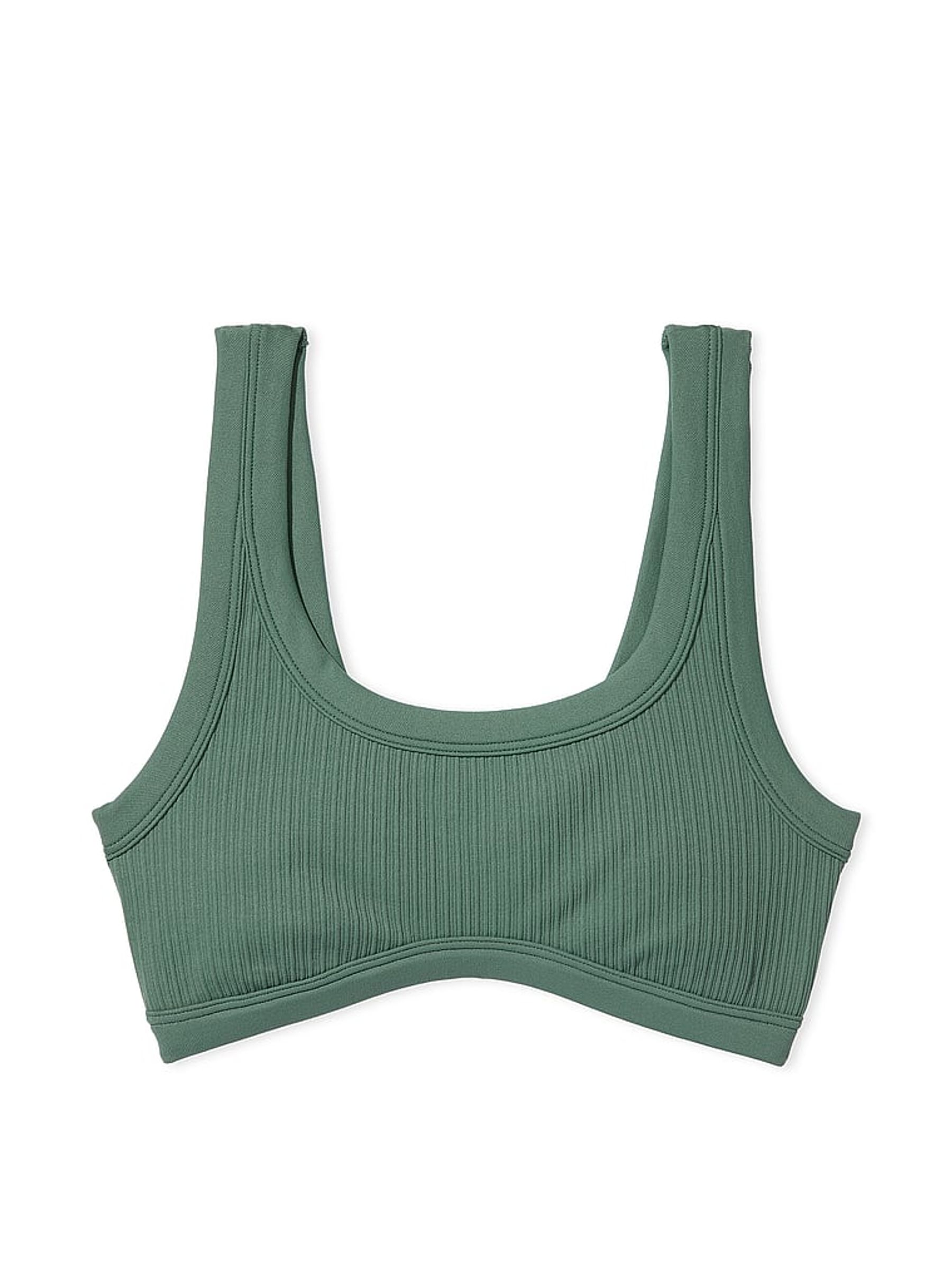 Fresh Forest Green Seamless Low Impact Sports Bra - Image 3 of 3