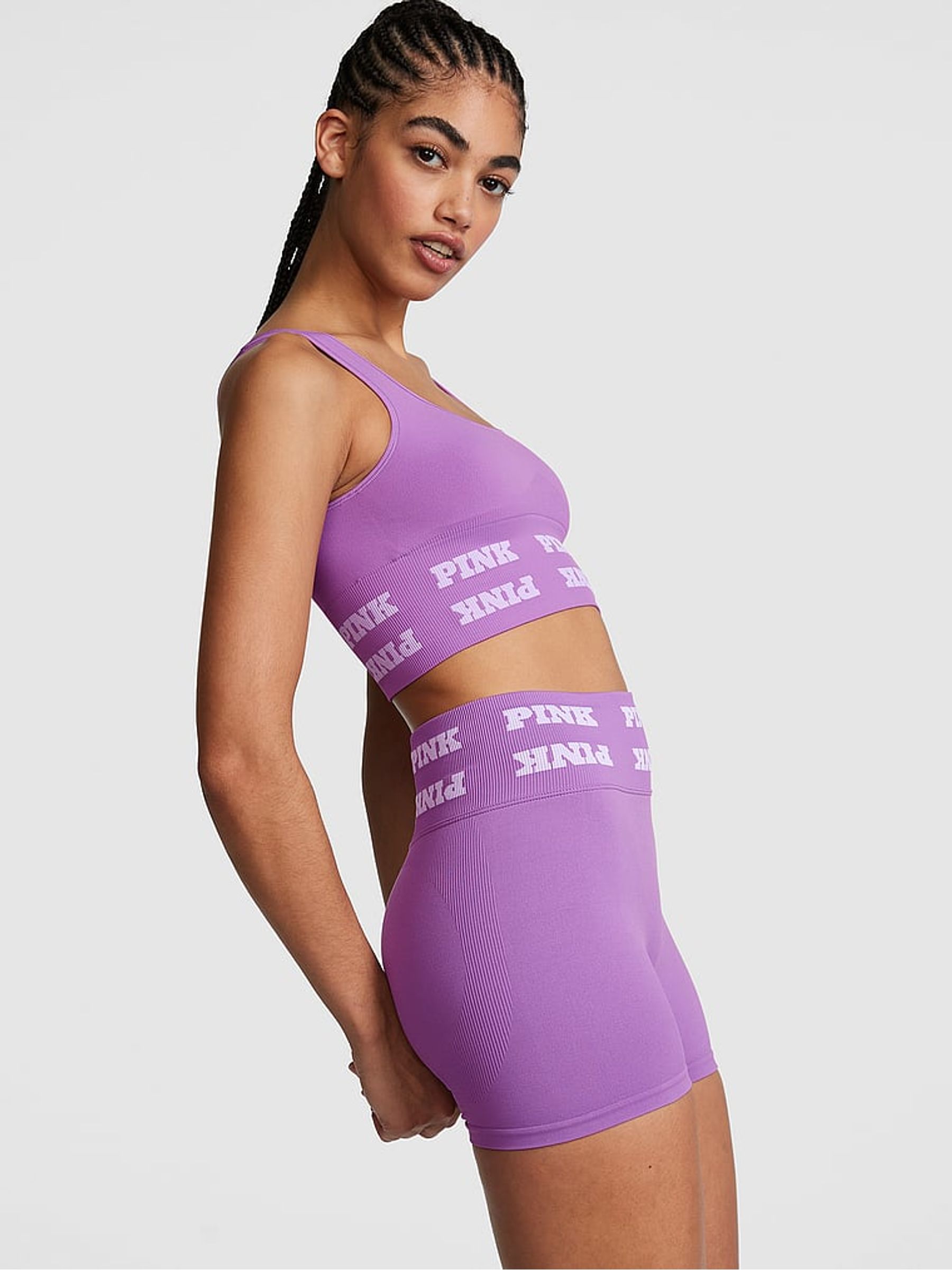 Glazed Violet Purple Seamless Logo Short - Image 2 of 3