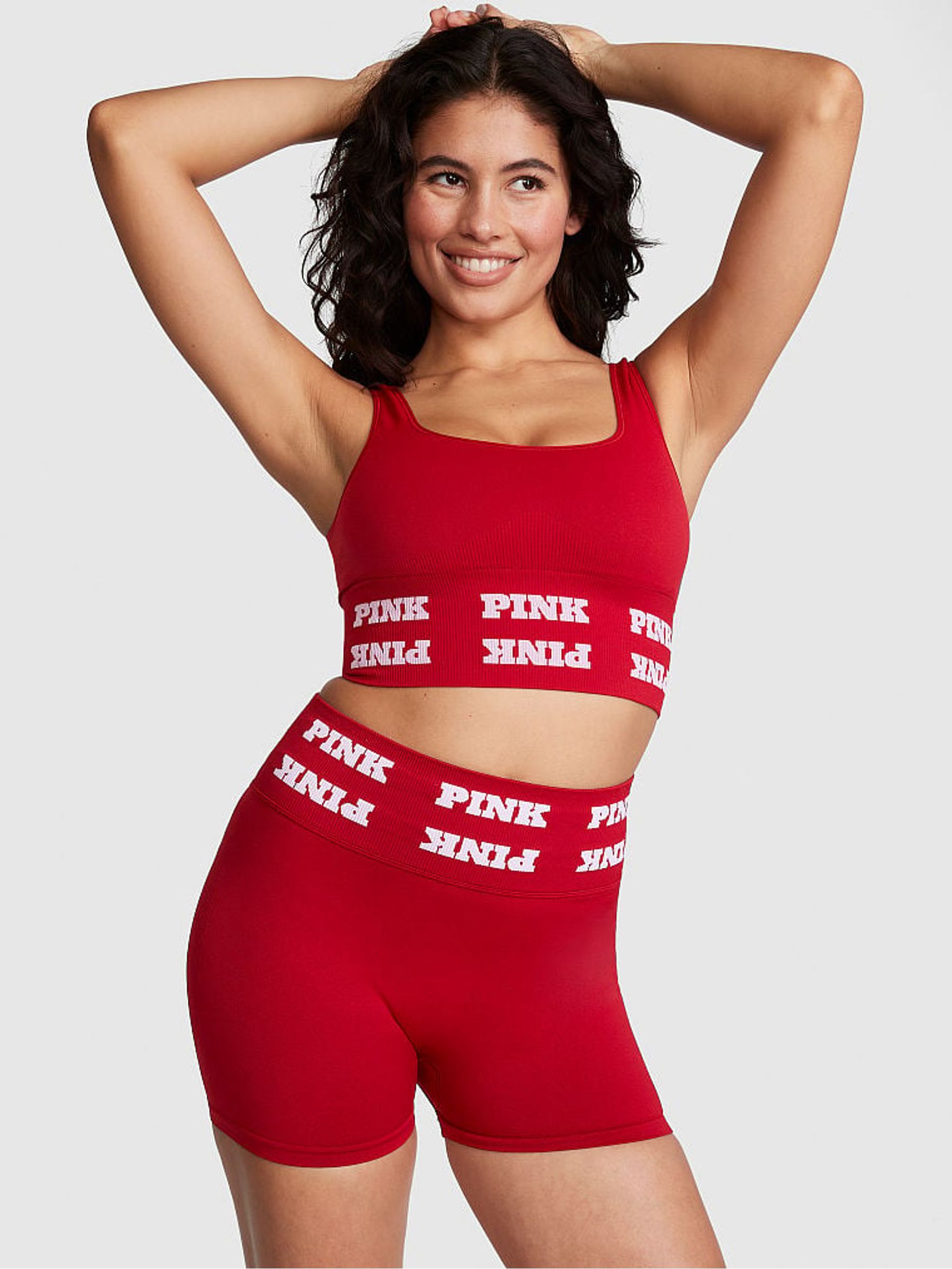 Red Laquer Seamless Logo Short - Image 1 of 4