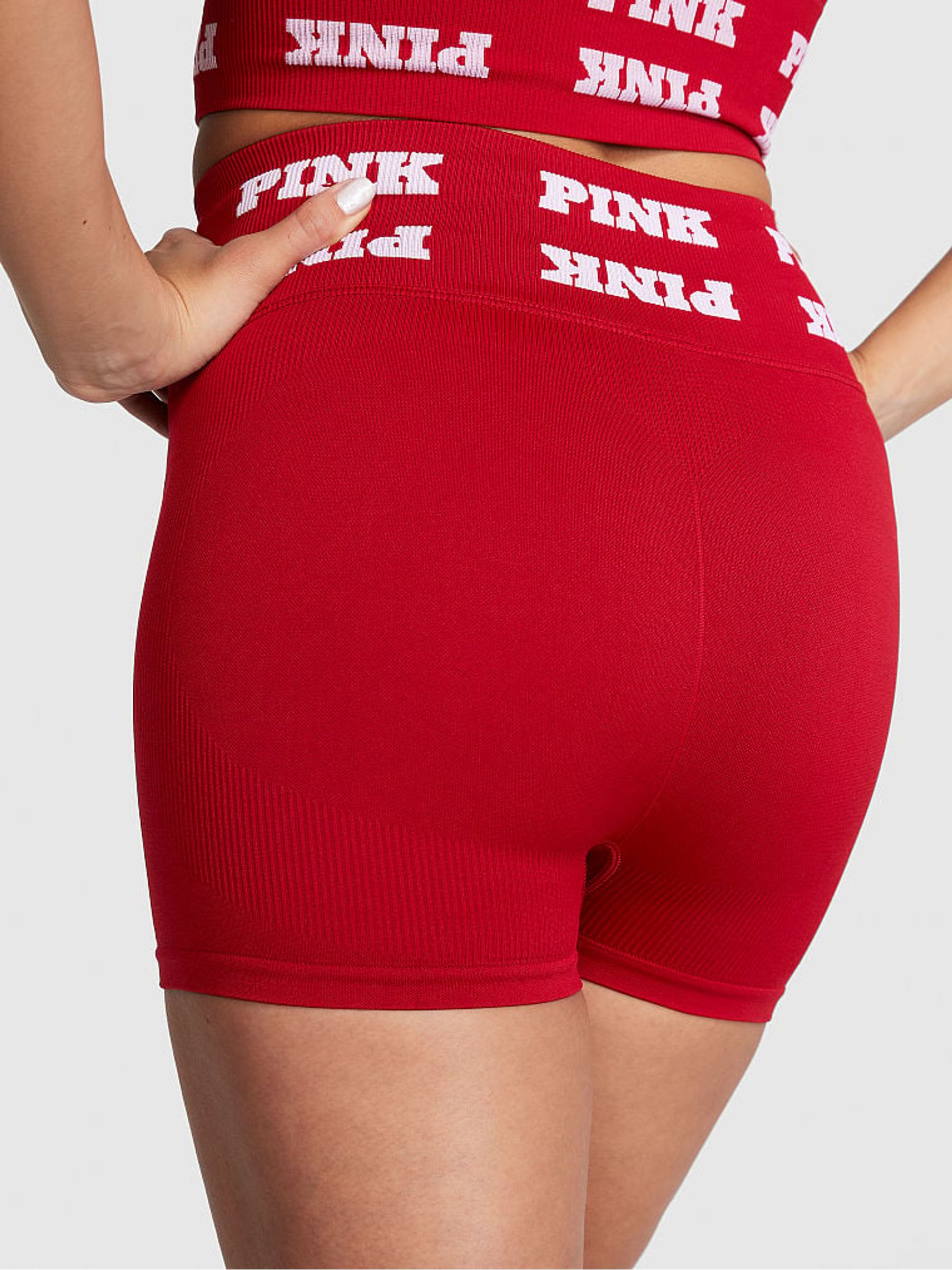 Red Laquer Seamless Logo Short - Image 2 of 4