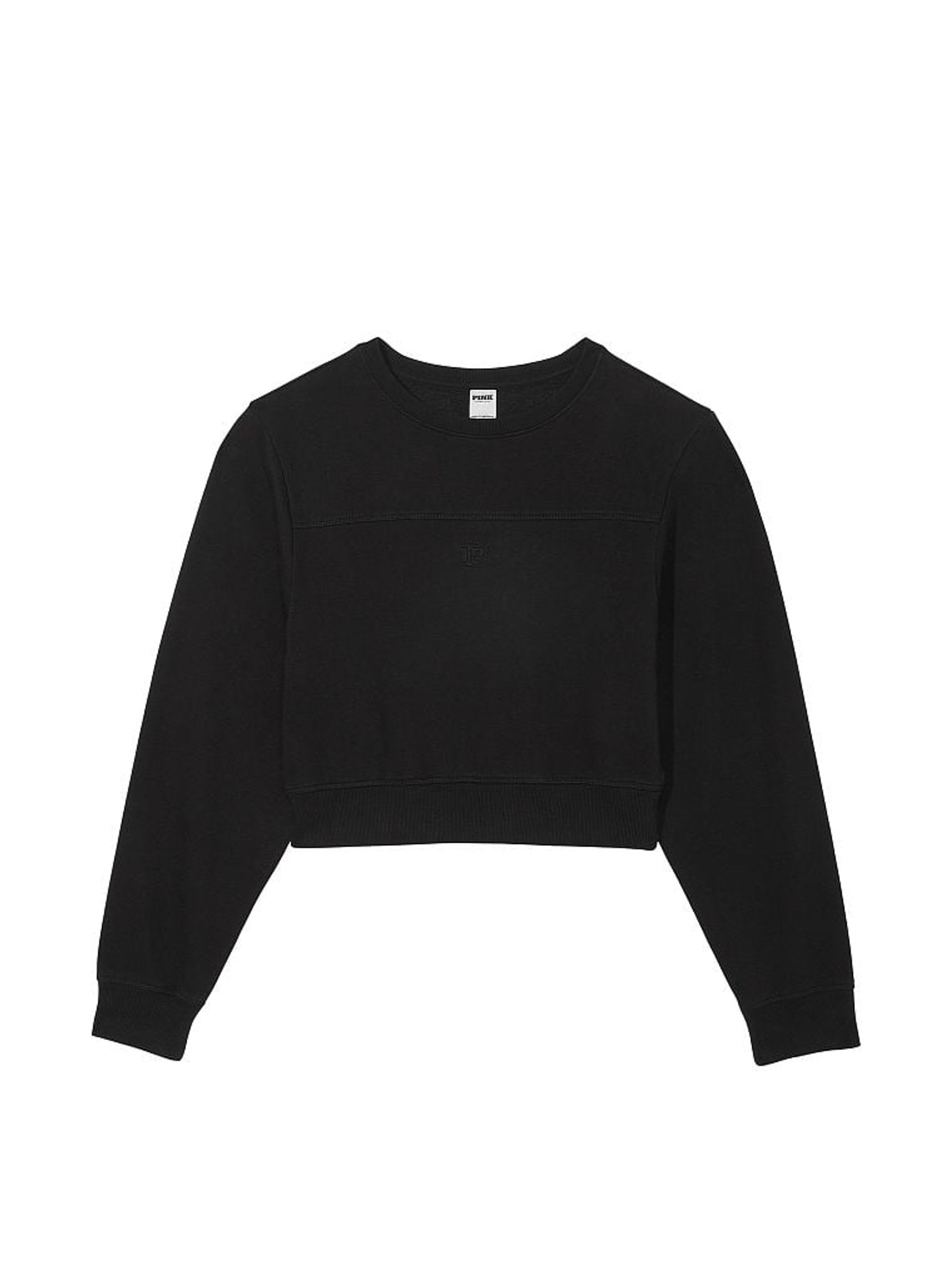 Pure Black Fleece Crewneck Sweatshirt - Image 3 of 3