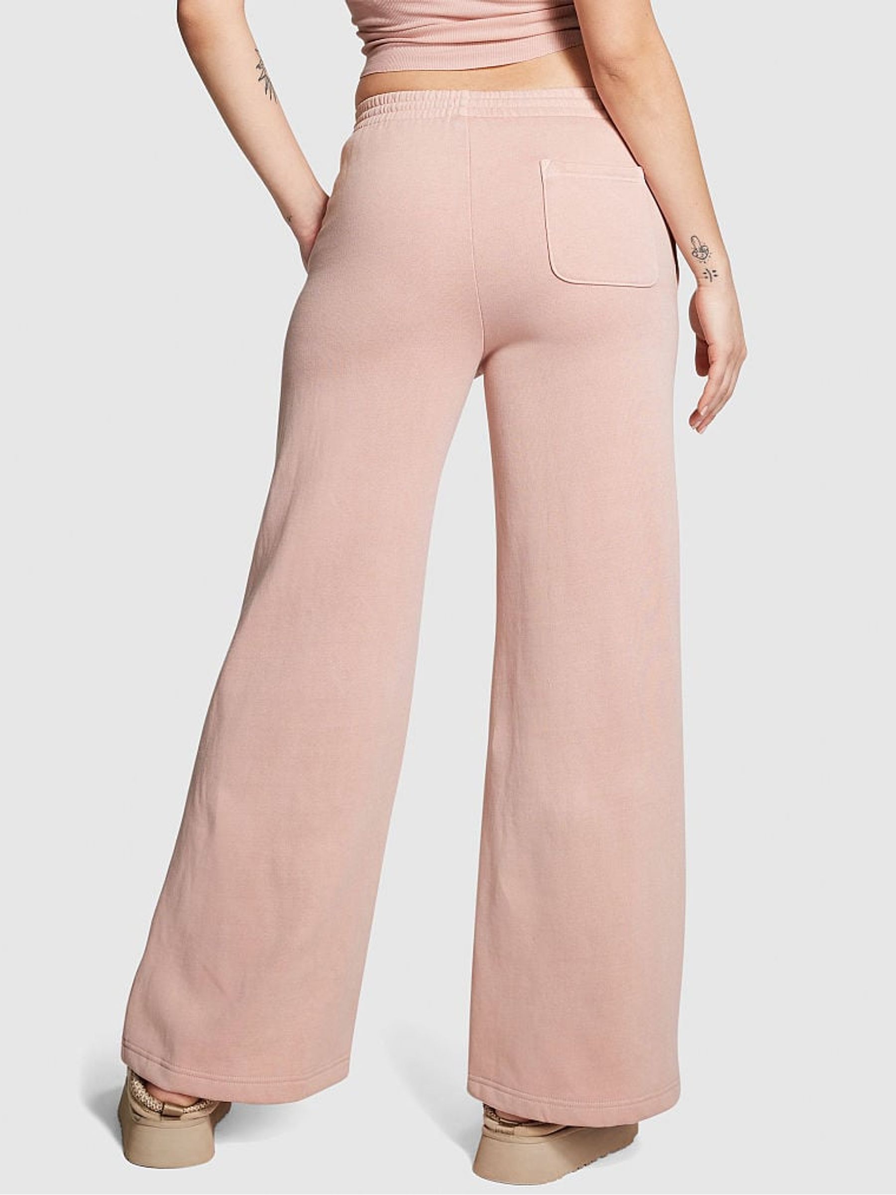 Wanna Be Pink Wide Leg Fleece Jogger - Image 2 of 3