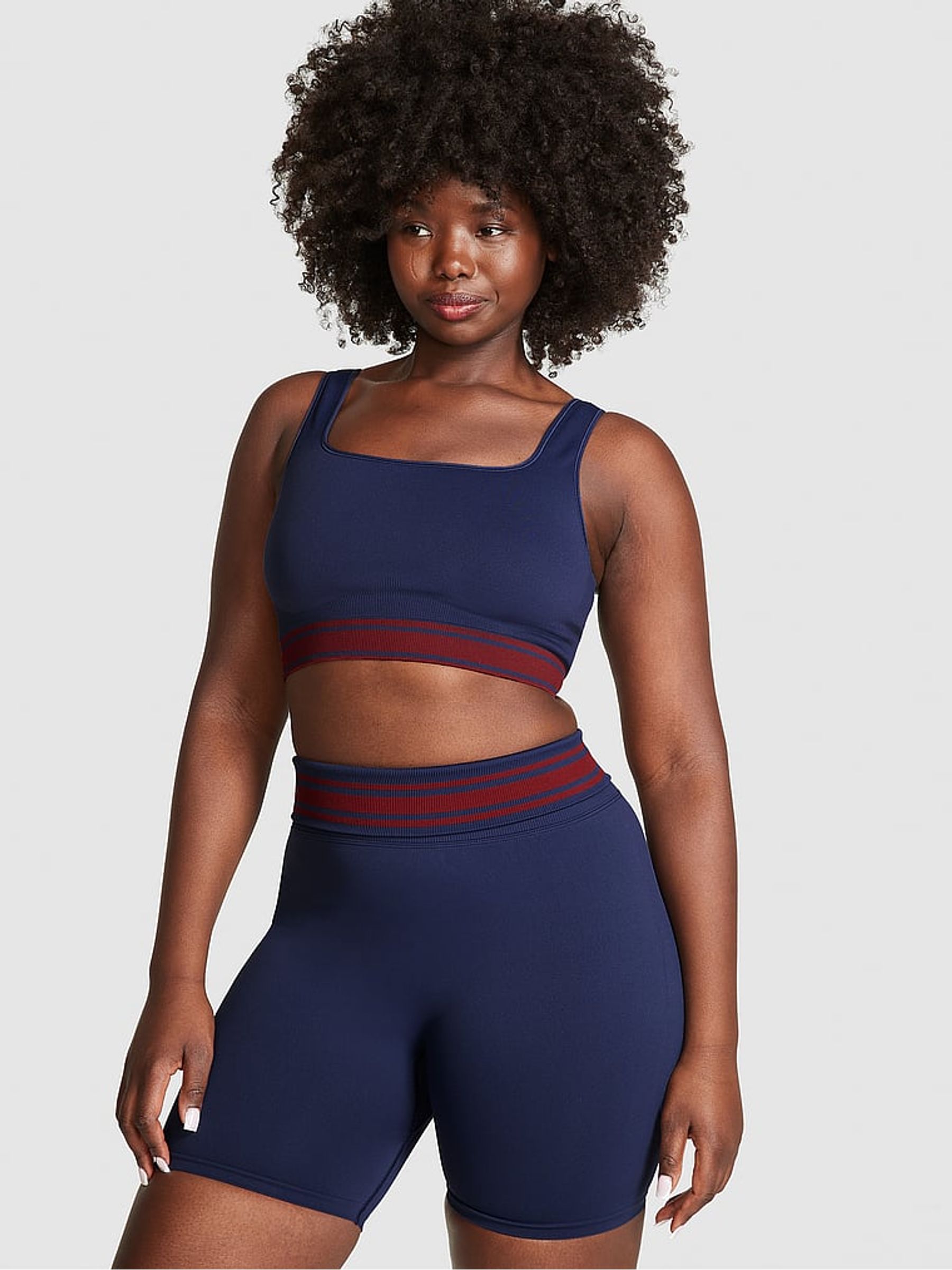 Midnight Navy Blue Seamless Cycling Short - Image 1 of 4
