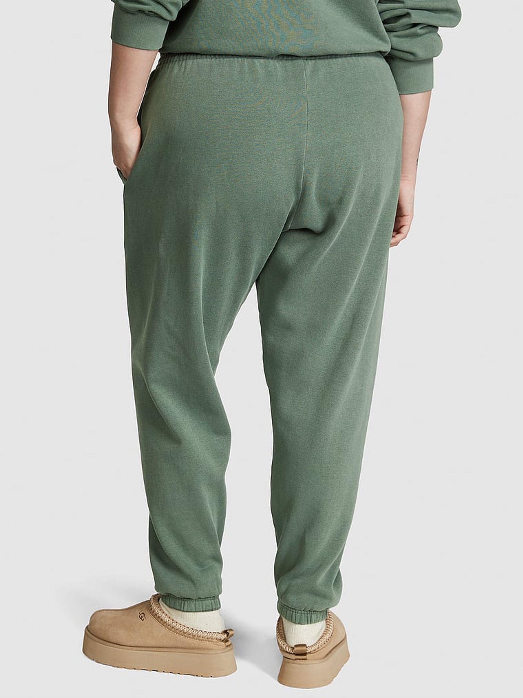 Fresh Forest Green Cuffed Fleece Jogger - Image 2 of 4