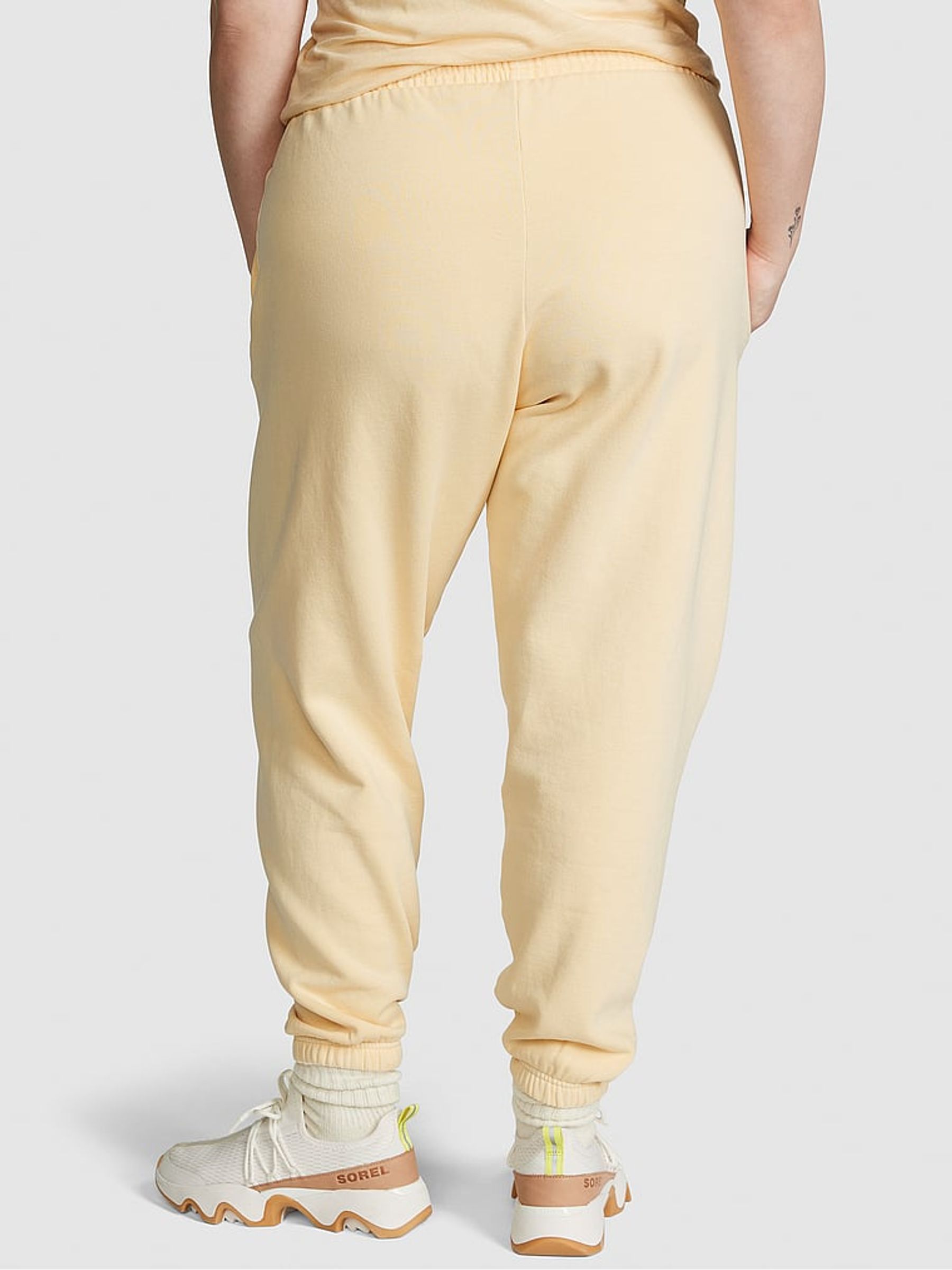 Honeysuckle Yellow Cuffed Fleece Jogger - Image 2 of 4
