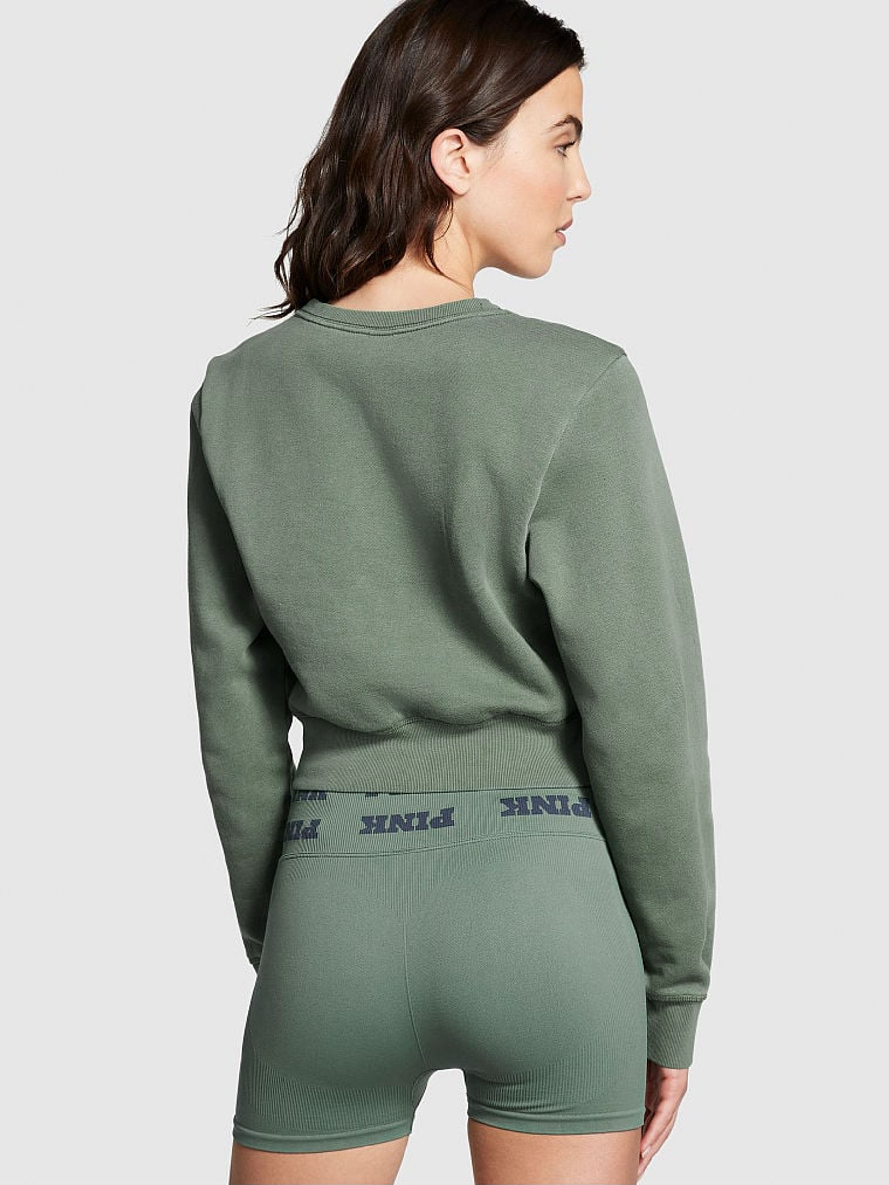 Fresh Forest Green Fleece Crewneck Sweatshirt - Image 2 of 3