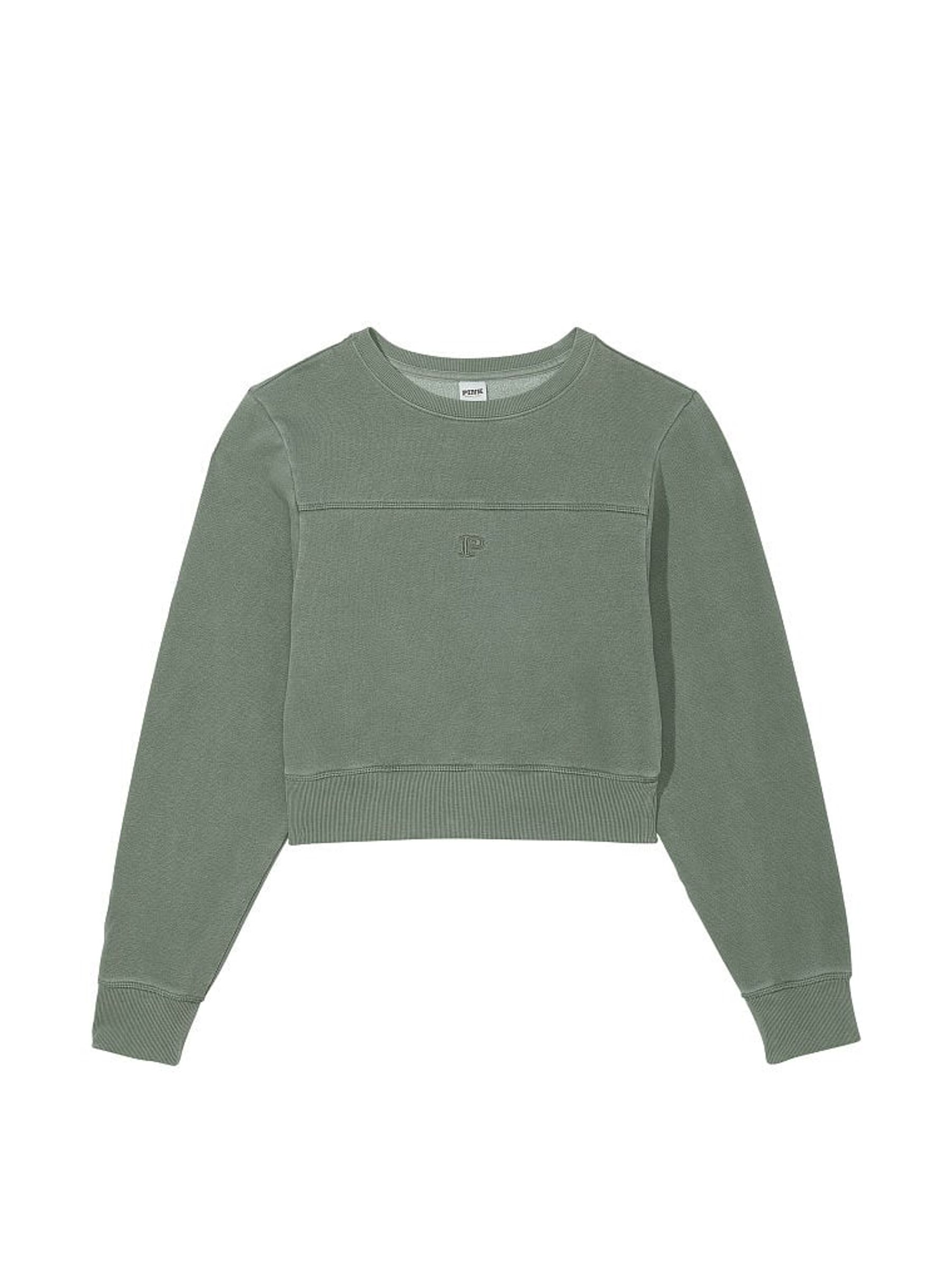 Fresh Forest Green Fleece Crewneck Sweatshirt - Image 3 of 3