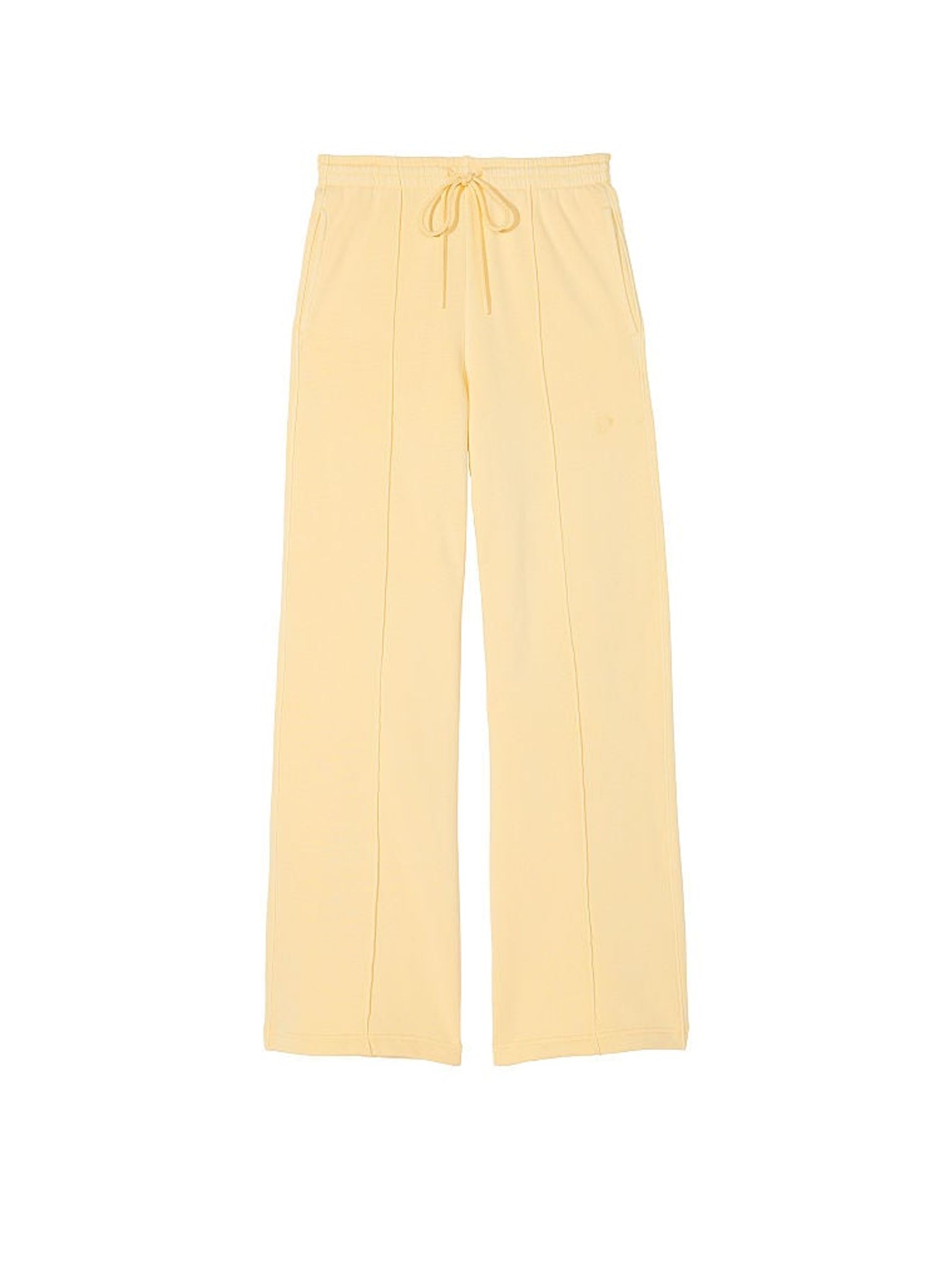 Honeysuckle Yellow Wide Leg Fleece Jogger - Image 3 of 3