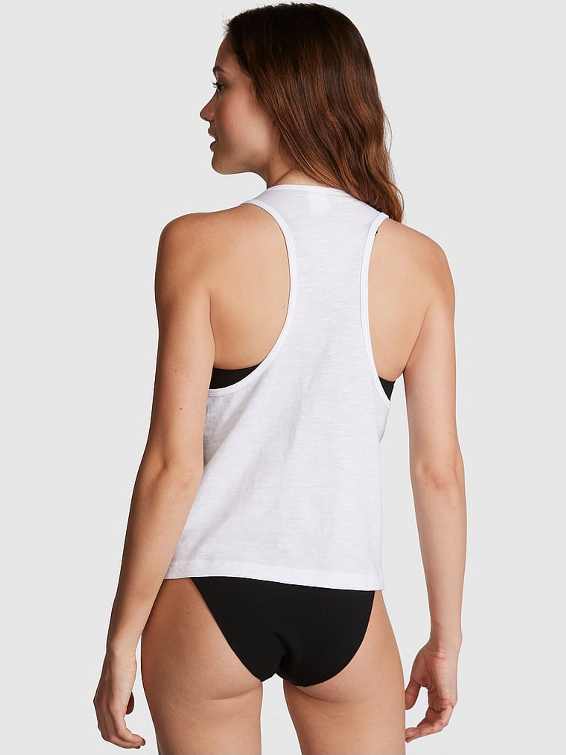 Optic White Slub Tank Top - Image 2 of 3
