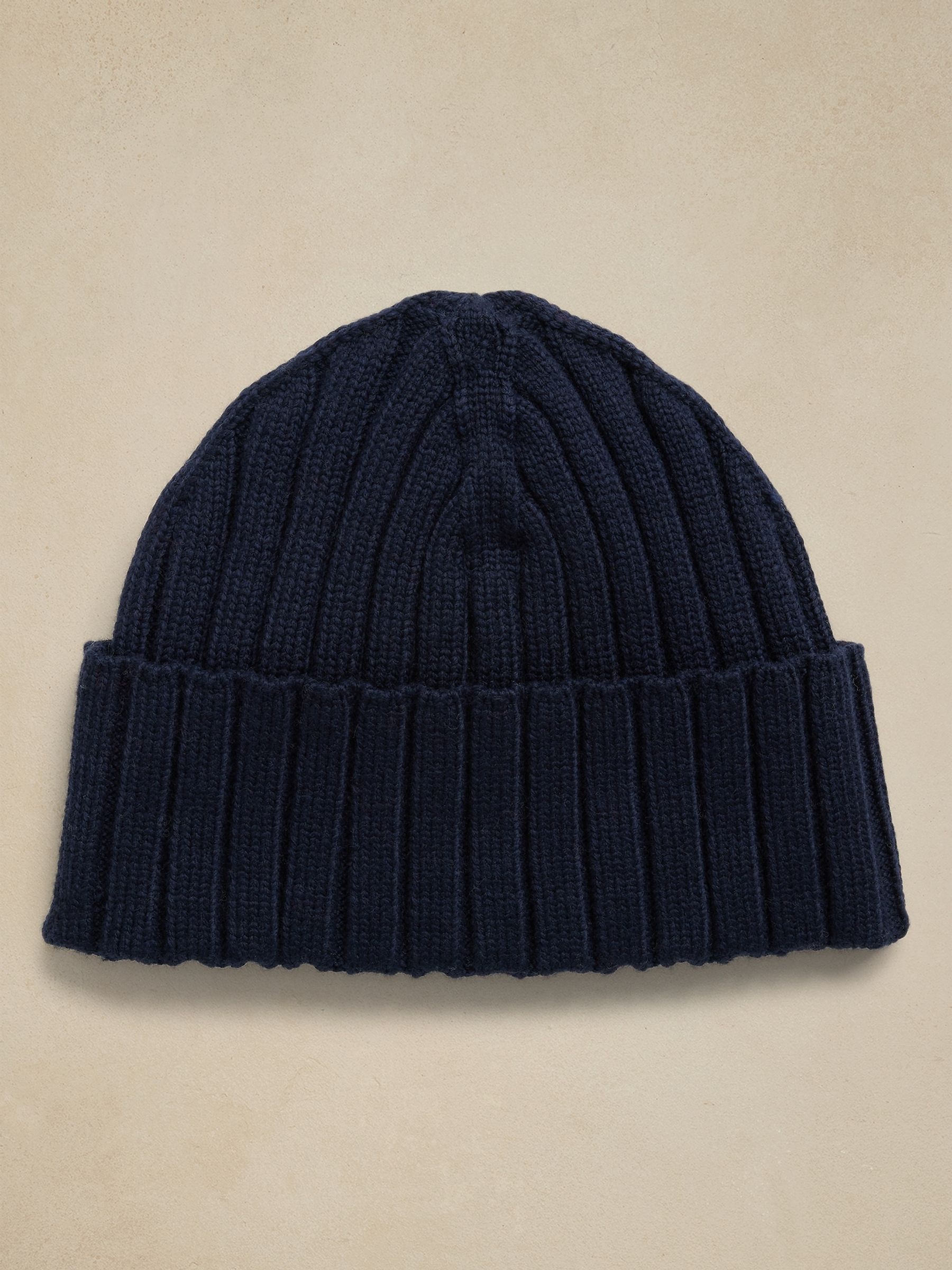 Banana Republic Blue Carlito Ribbed Beanie - Image 1 of 1