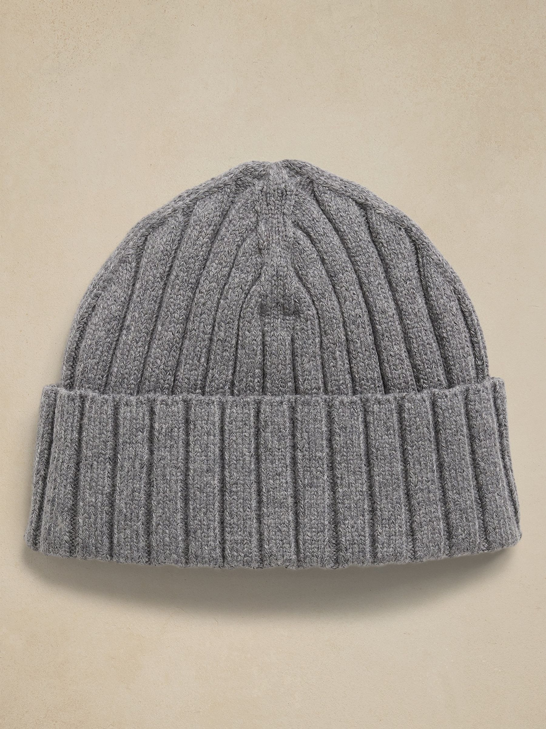 Banana Republic Grey Carlito Ribbed Beanie - Image 1 of 1