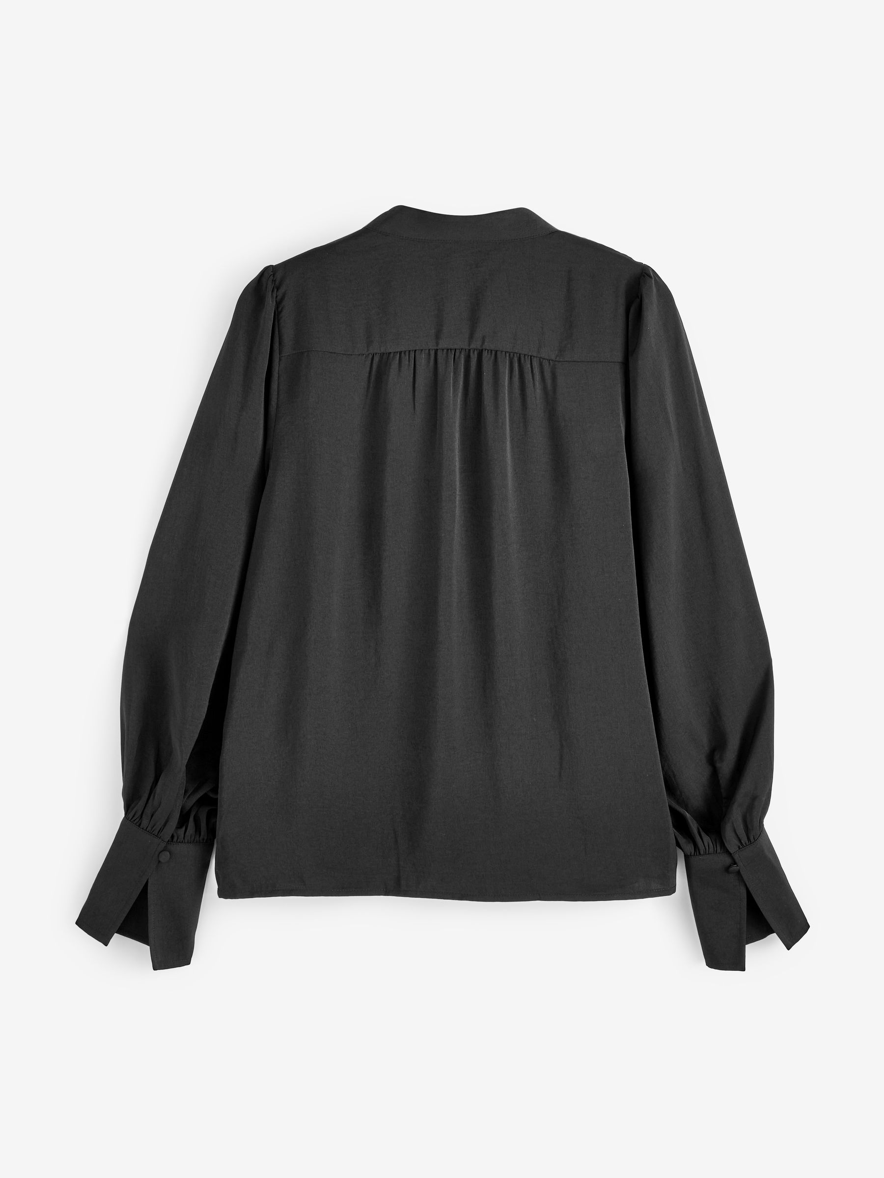 Banana Republic Black Volume Sleeve Blouse - Image 3 of 4