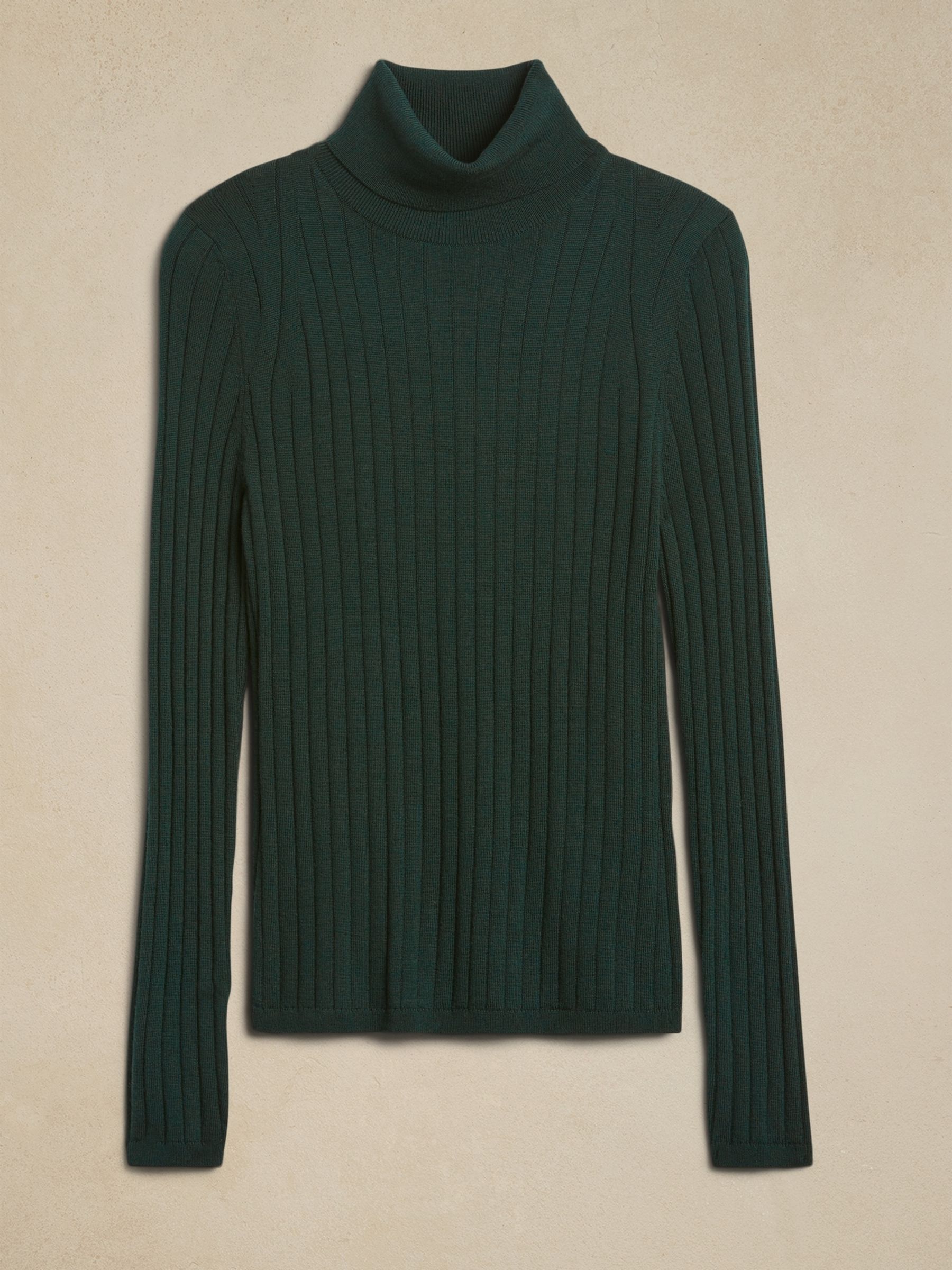 Banana Republic Green Nezha Merino Turtleneck Jumper - Image 4 of 4