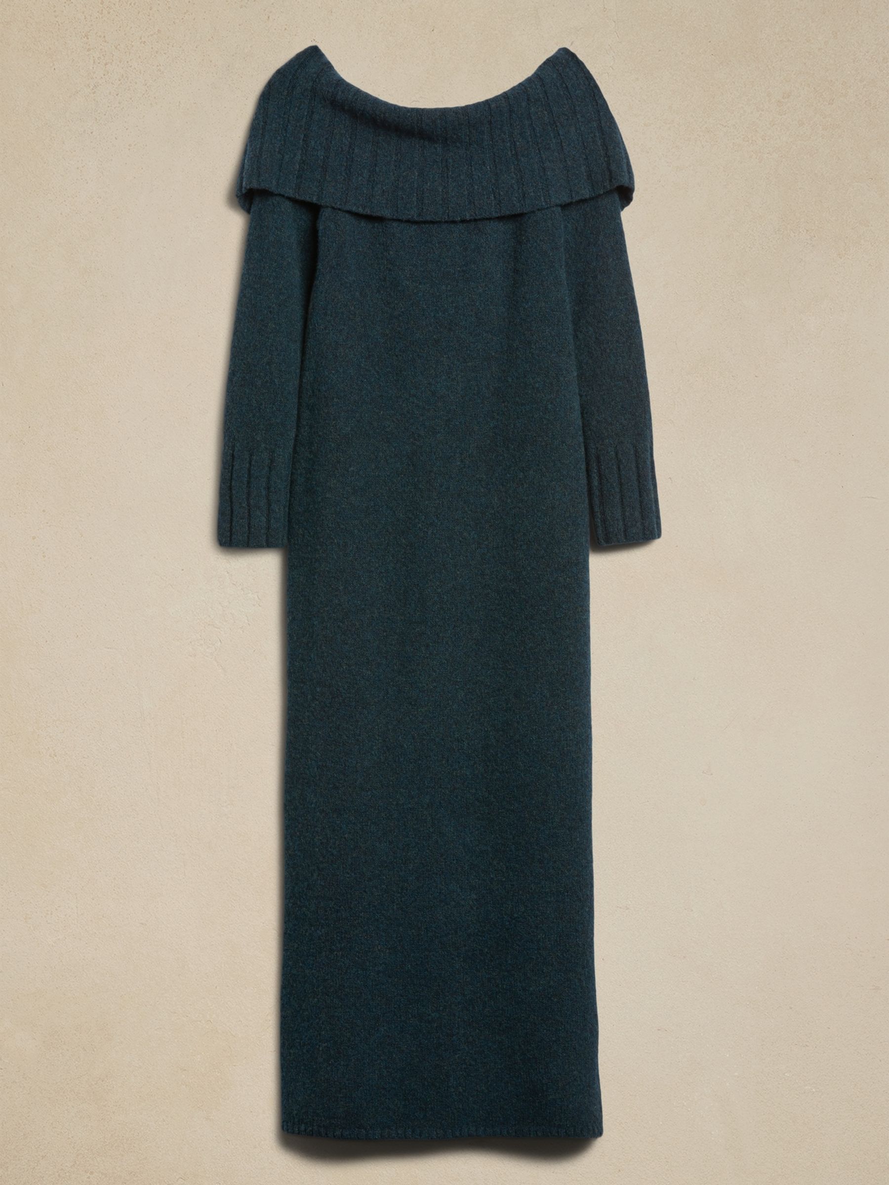 Banana Republic Green Rosie Off-Shoulder Jumper Dress - Image 5 of 5