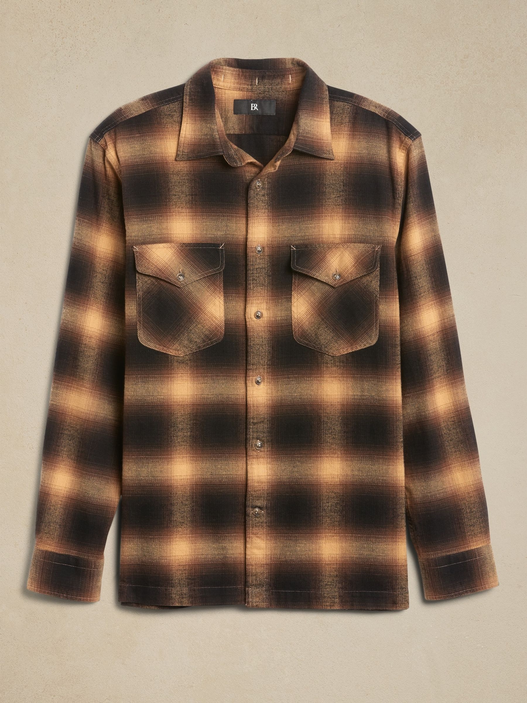 Banana Republic Yellow Emiliano Utility Shirt - Image 4 of 4