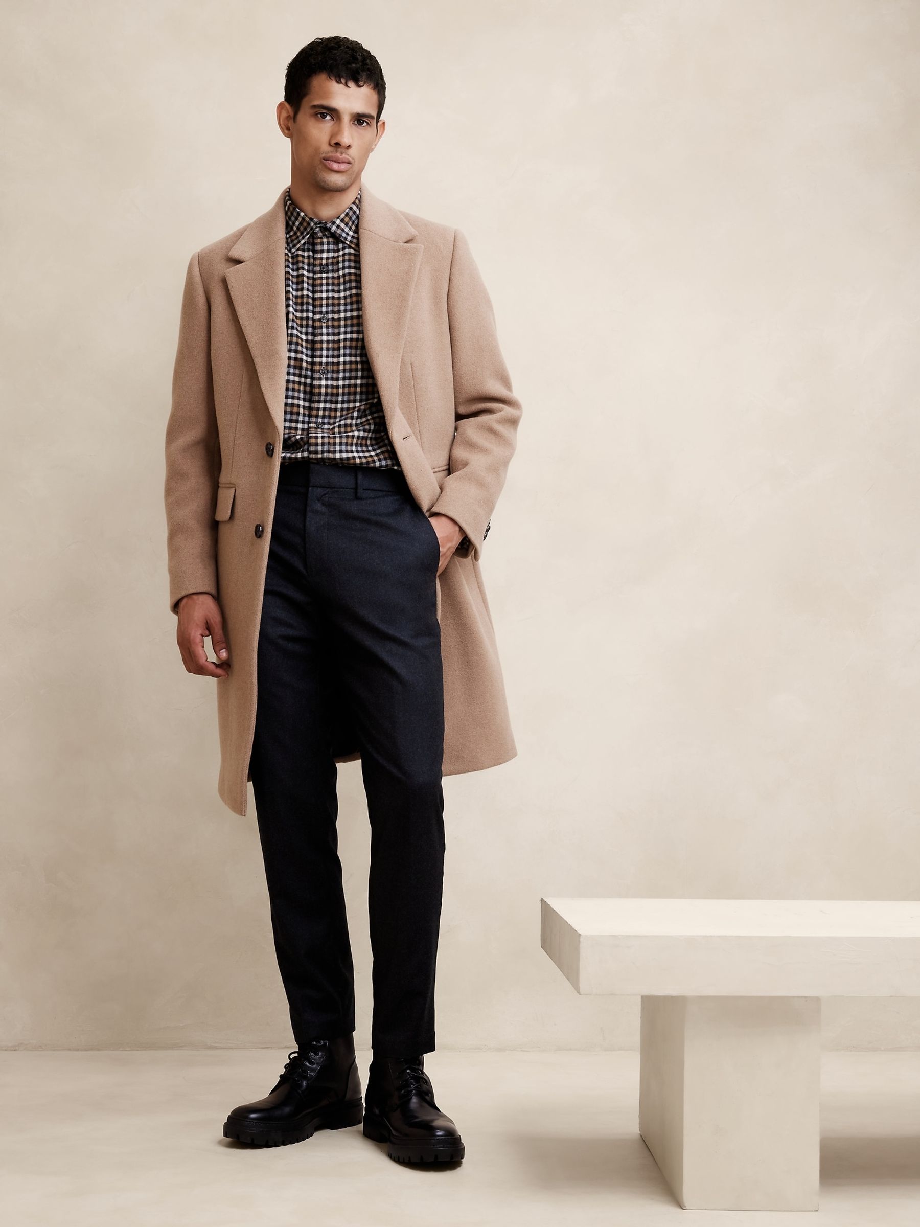 Banana Republic Brown Denny Flannel Shirt - Image 3 of 3