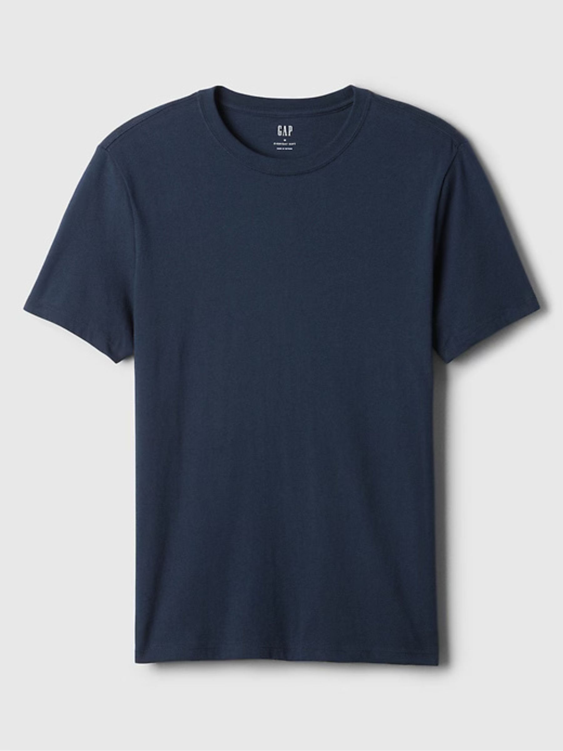 Navy Blue Everyday 100% Cotton Crew Neck T-Shirt - Image 5 of 5 Navy Blue Everyday 100% Cotton Crew Neck T-Shirt - Image 5 of 5