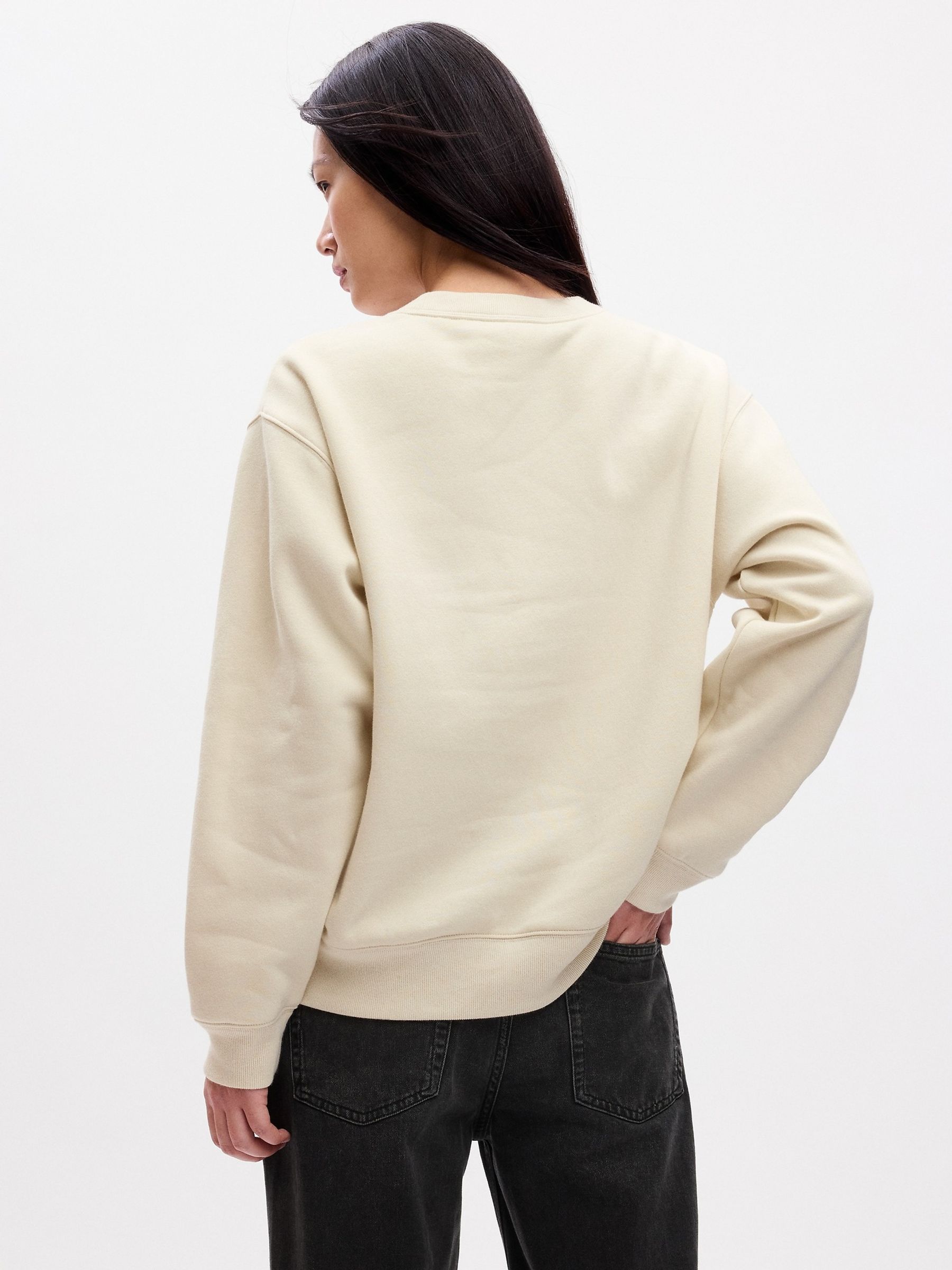Beige Disney Graphic Crew Neck Sweatshirt - Image 2 of 2
