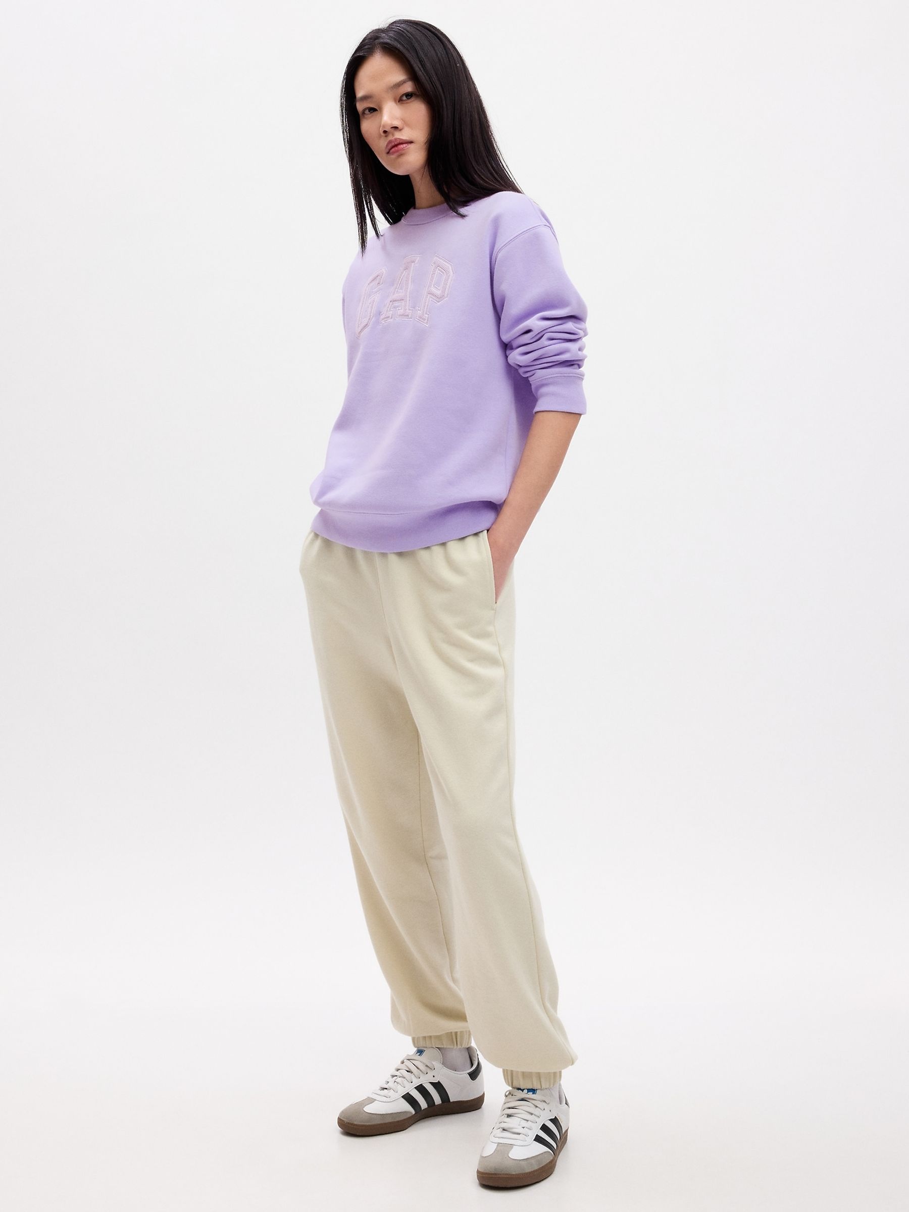 Purple Logo Crew Neck Long Sleeve Sweatshirt - Image 1 of 2