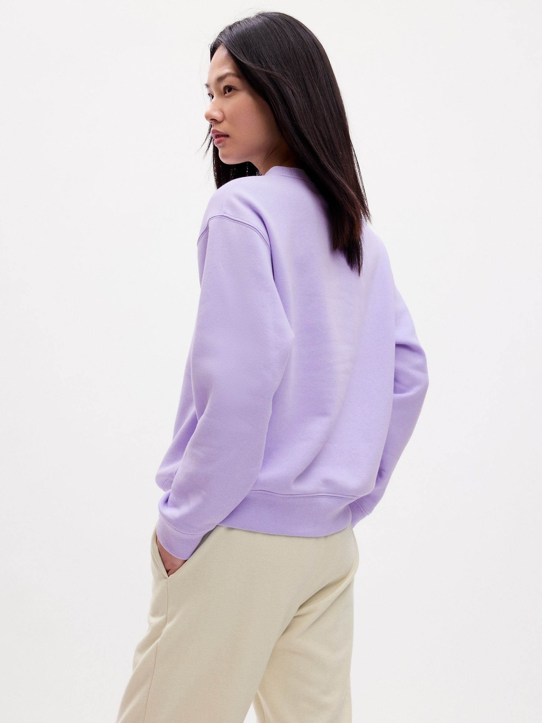 Purple Logo Crew Neck Long Sleeve Sweatshirt - Image 2 of 2