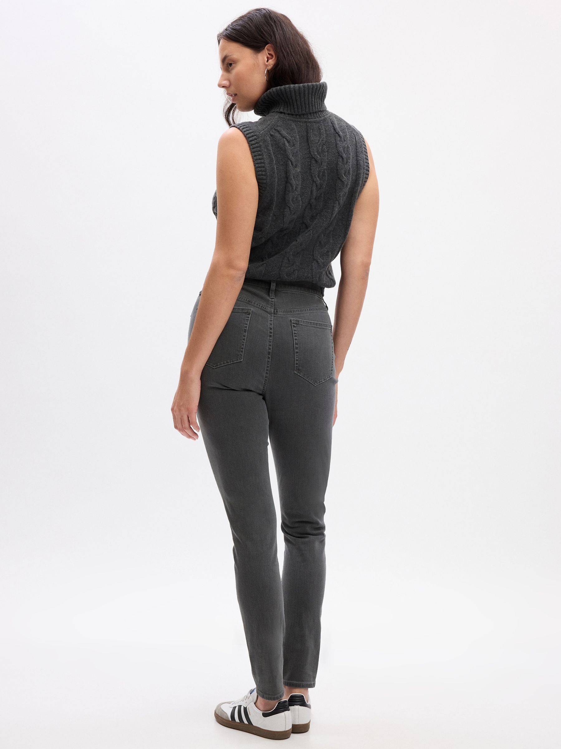 Grey High Waisted Skinny Washwell Jeans - Image 2 of 5
