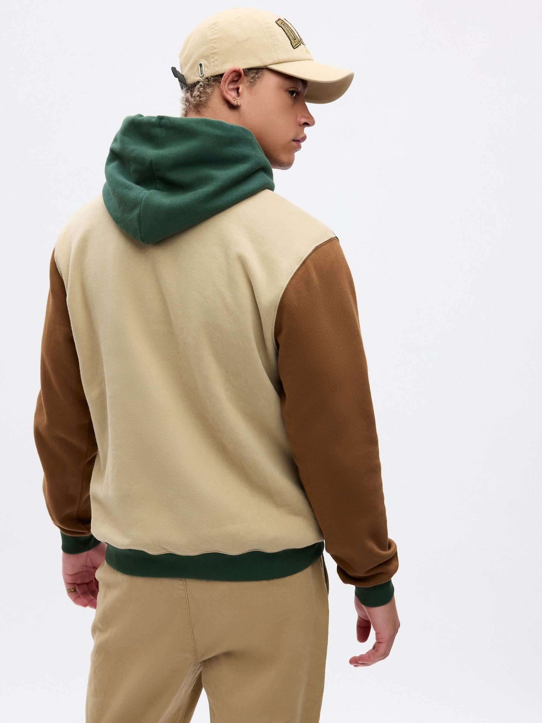 Green and Brown Dapper Dan Logo Hoodie - Image 2 of 4