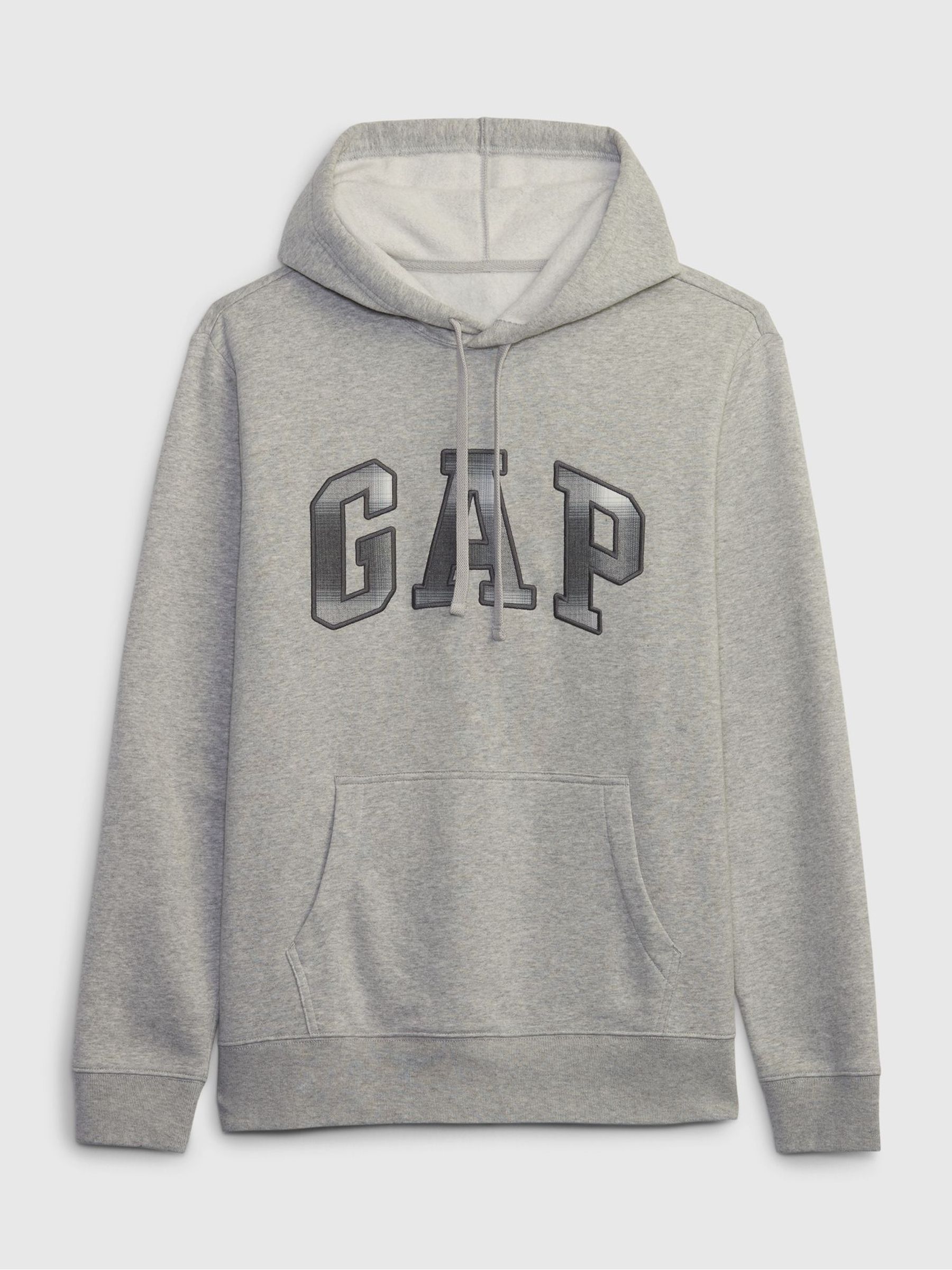 Grey Check Arch Logo Hoodie - Image 2 of 2