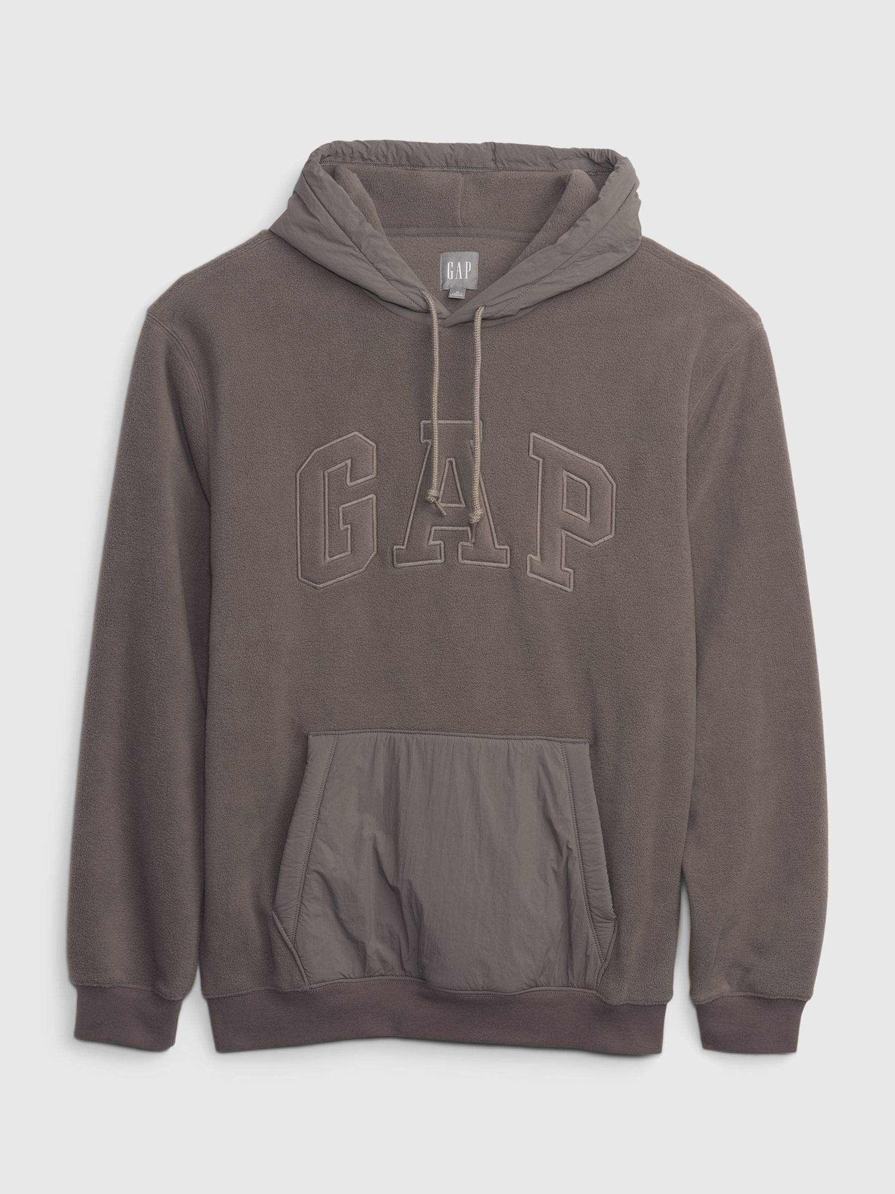 Grey Profleece Arch Logo Hoodie - Image 1 of 1
