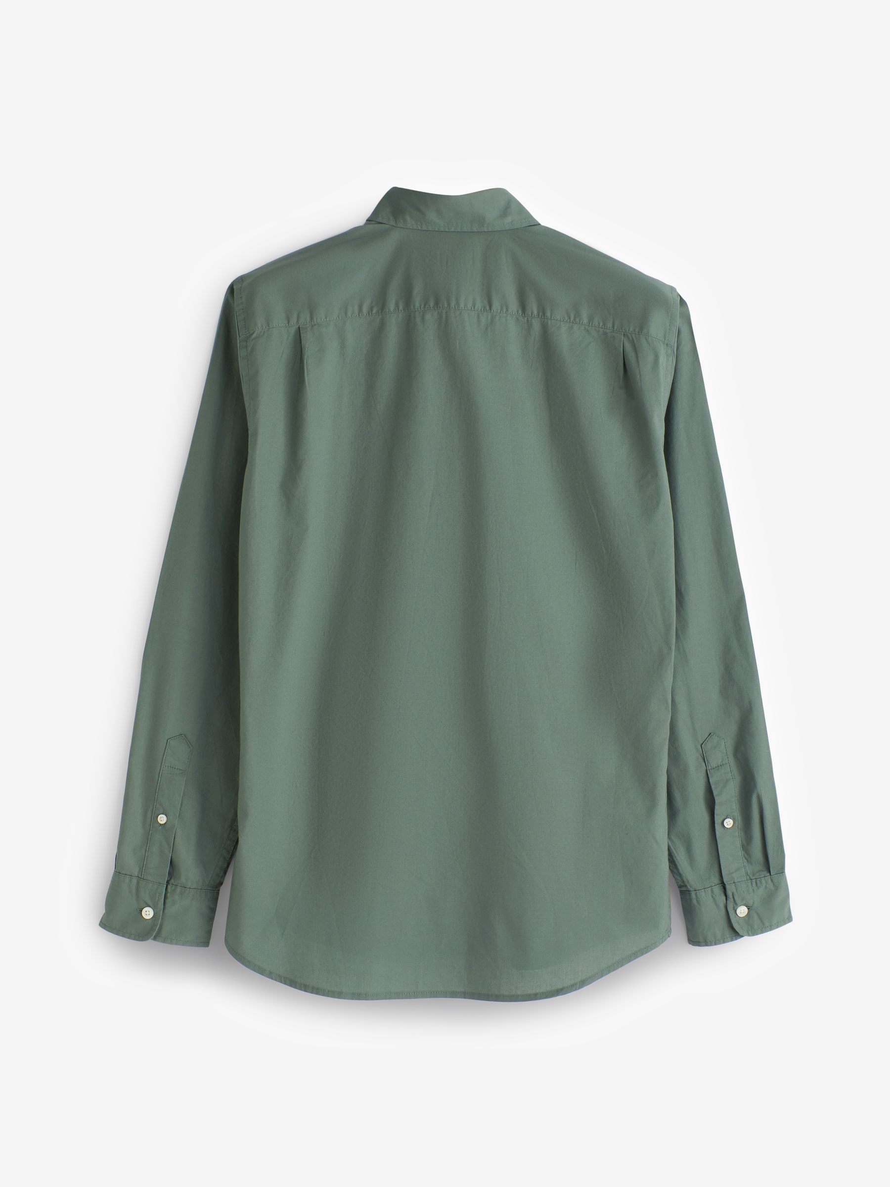 Green Long Sleeve Pocket Button Up Shirt - Image 2 of 3
