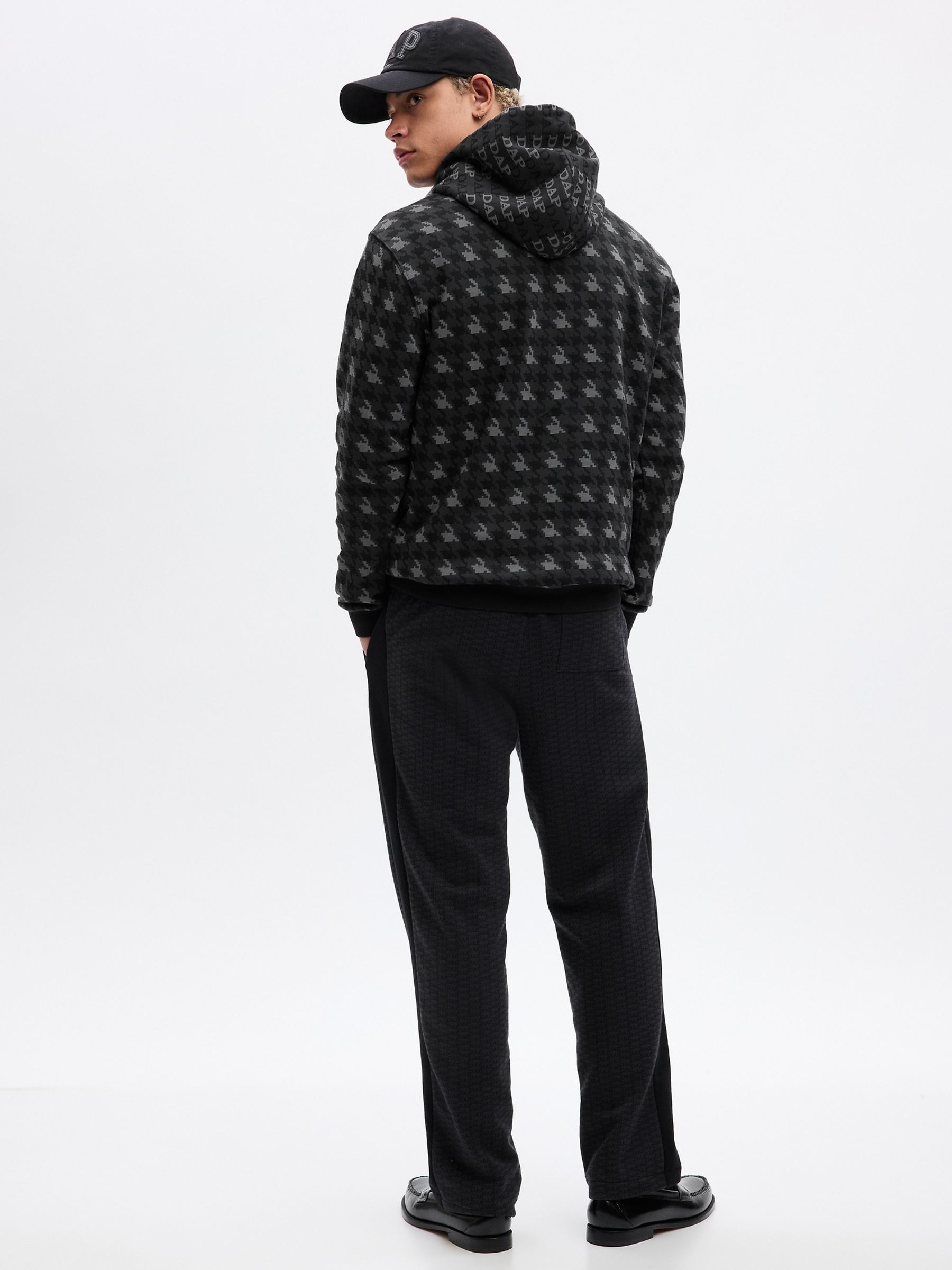 Grey Dapper Dan Logo Hoodie - Image 2 of 3