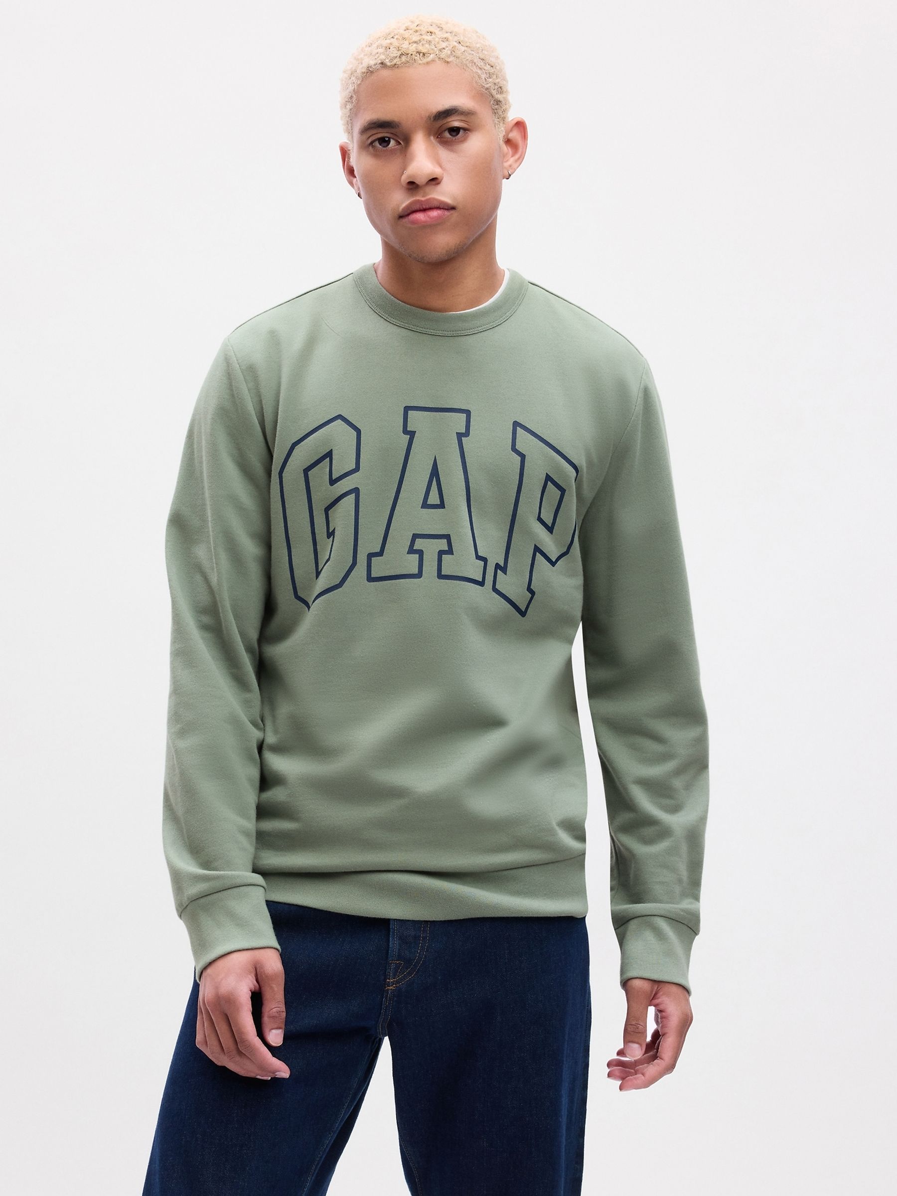 Green Logo Crew Neck Sweatshirt - Image 1 of 3