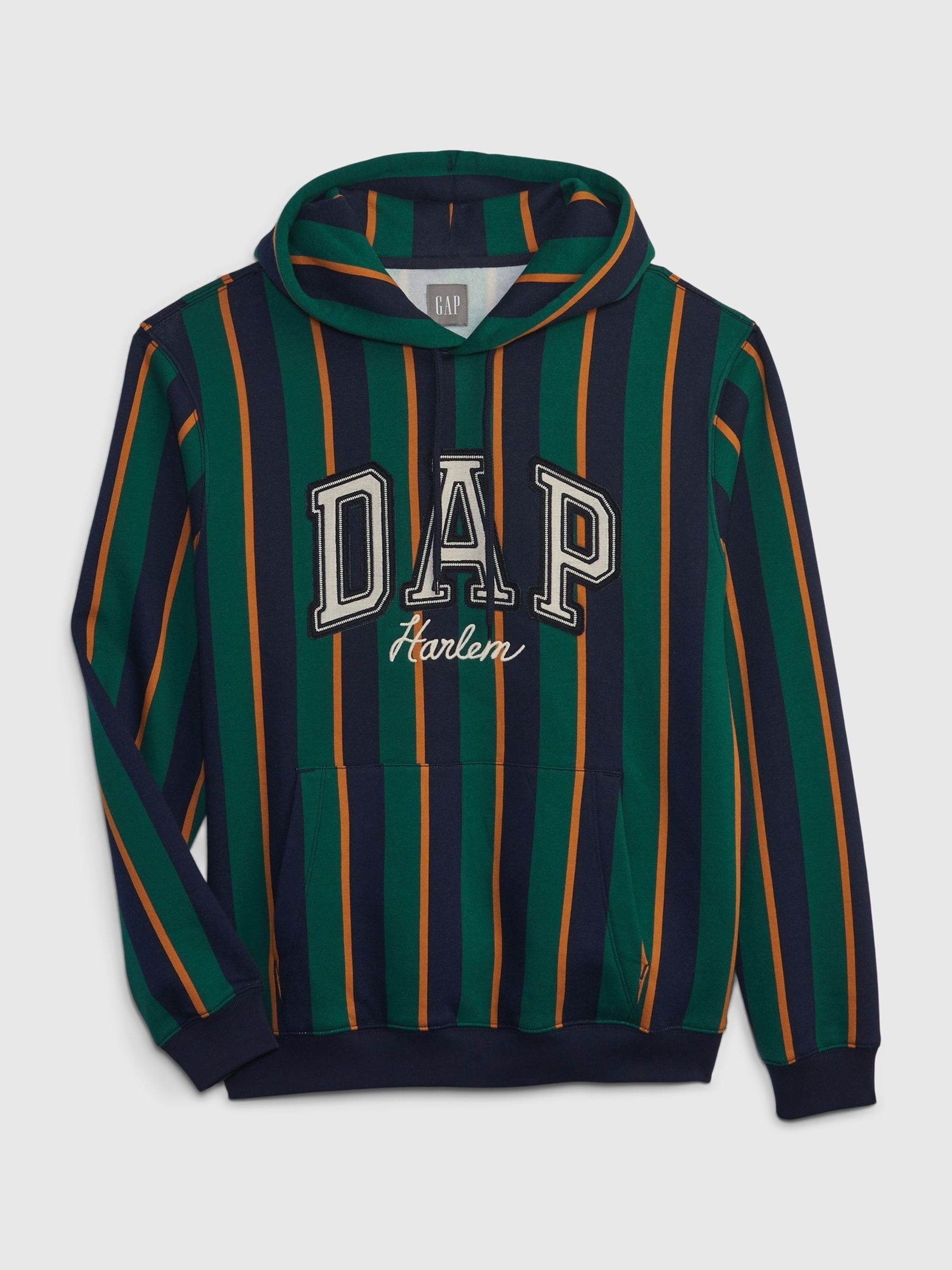 Green Stripe Dapper Dan Logo Hoodie - Image 4 of 4