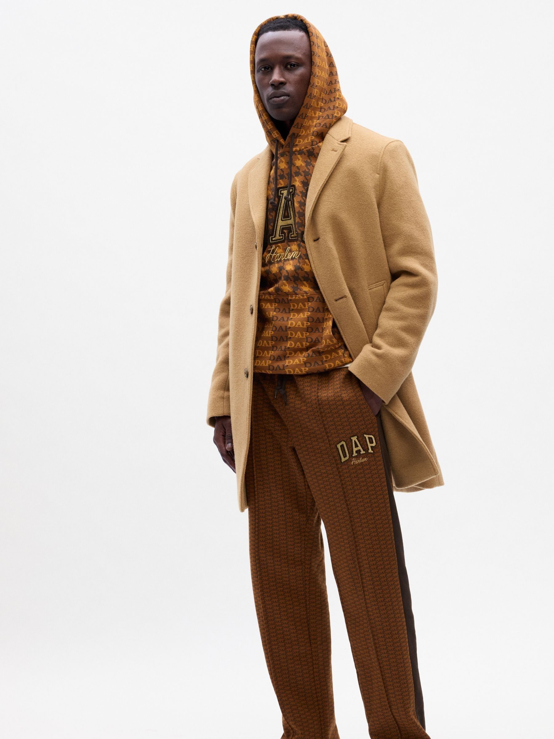 Brown Dapper Dan Logo Joggers - Image 1 of 4