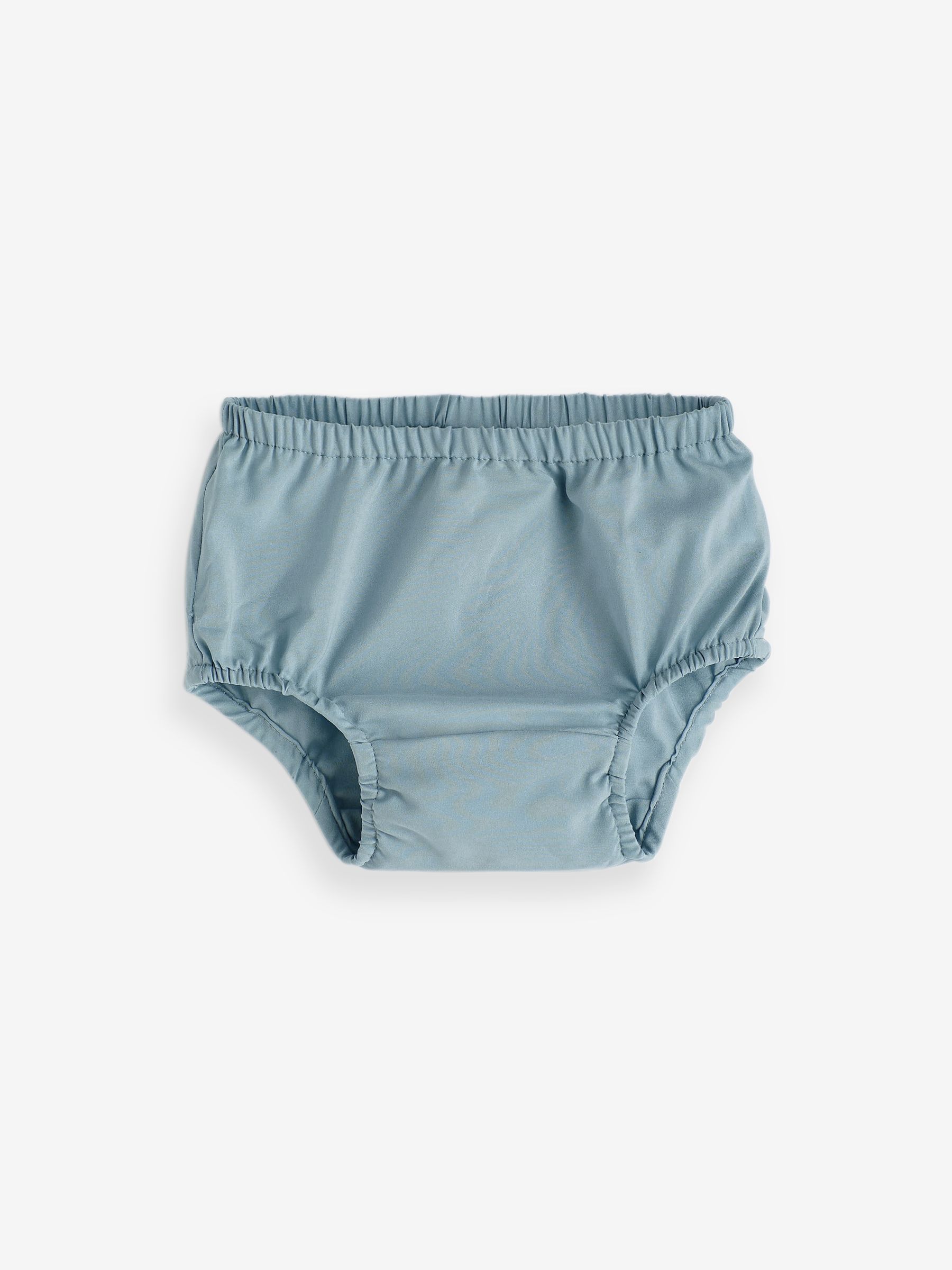 Teal Floral Print Long Sleeve Baby Dress Set (Newborn - 24mths) - Image 4 of 7