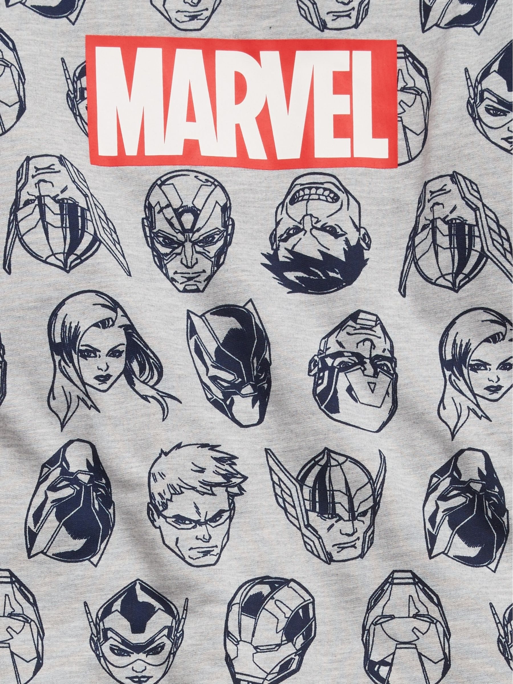 Grey Marvel Long Sleeve Pyjama Set (6-13yrs) - Image 2 of 2