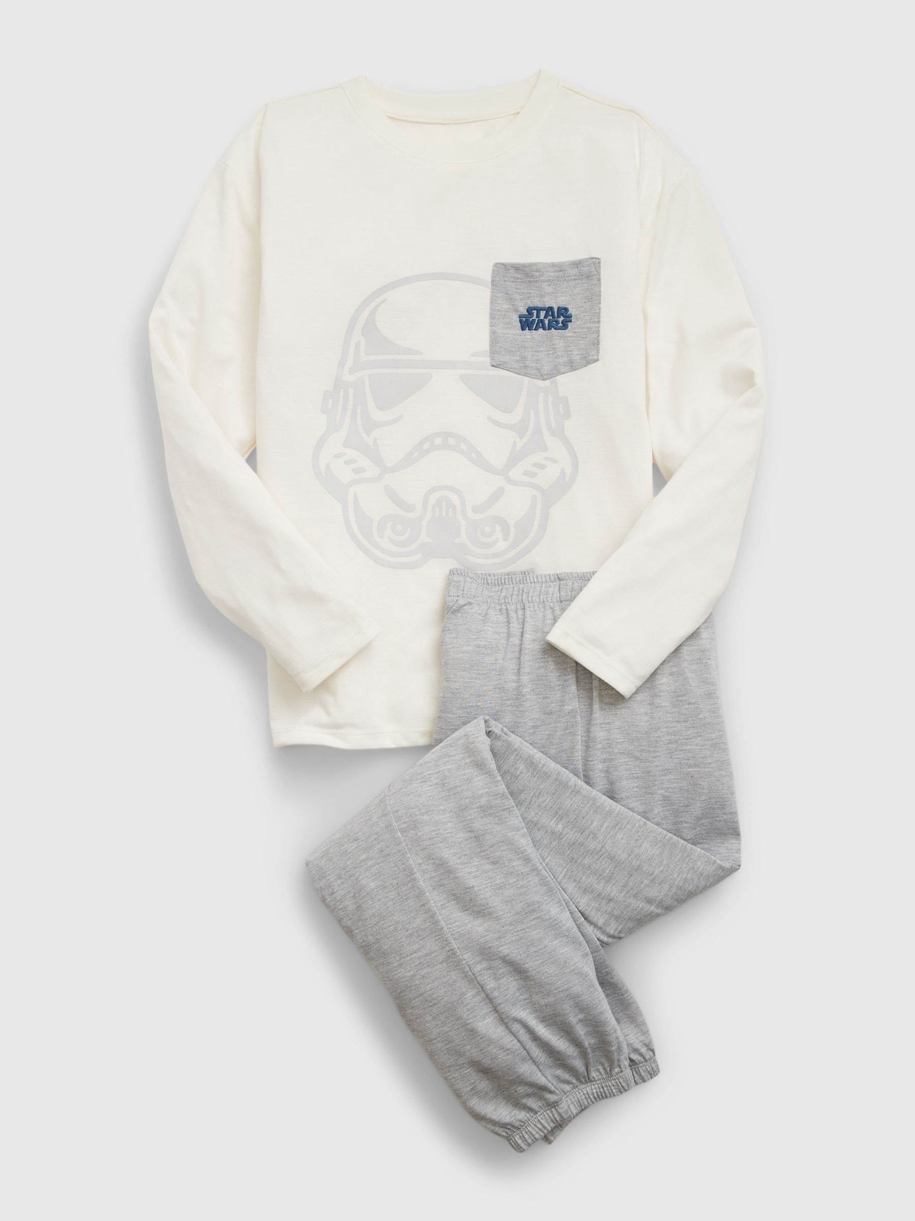 White Star Wars Long Sleeve Pyjama Set (6-13yrs) - Image 1 of 2