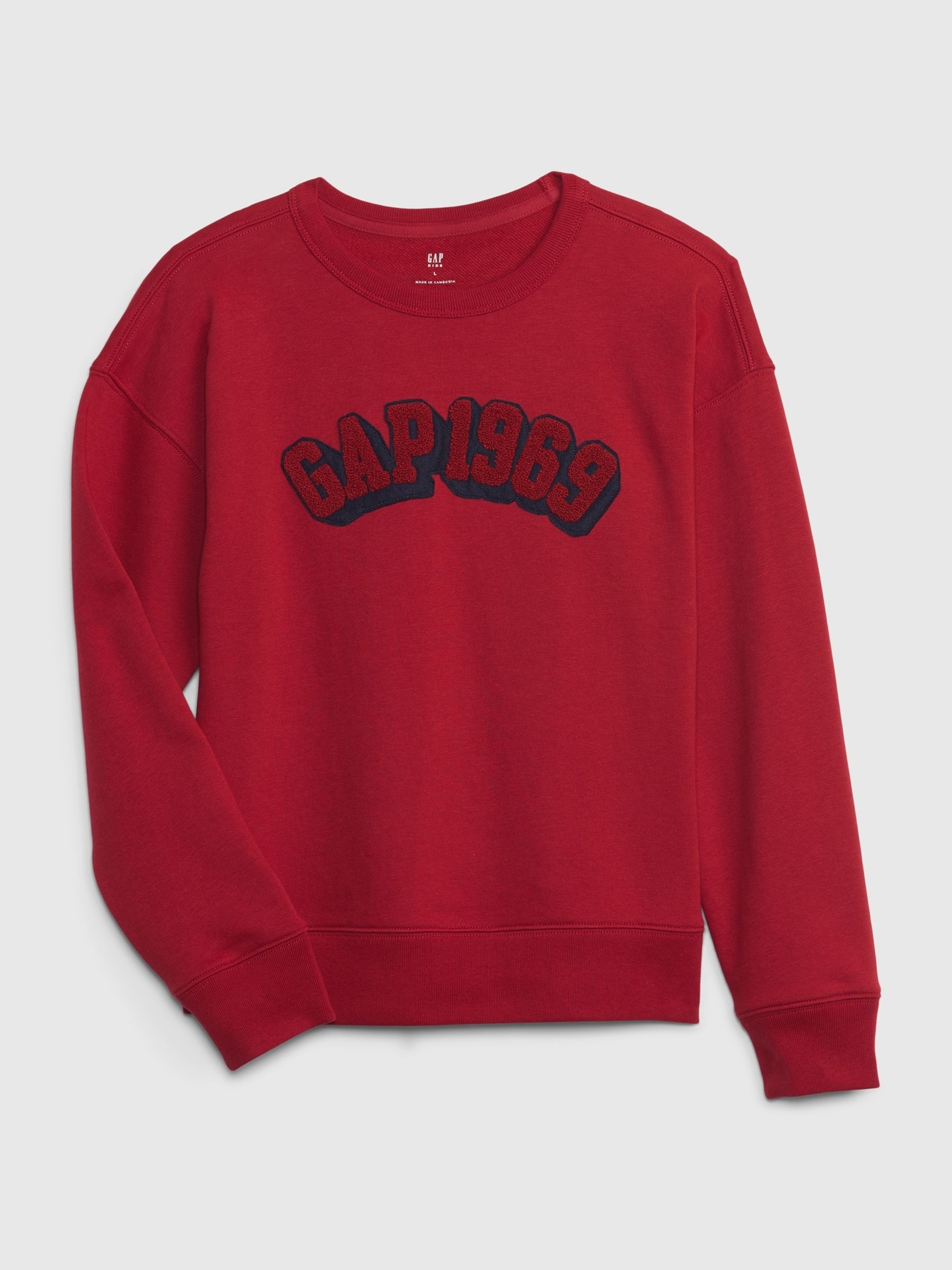 Red 1969 Logo Crew Neck Graphic Sweatshirt (4-13yrs) - Image 1 of 3