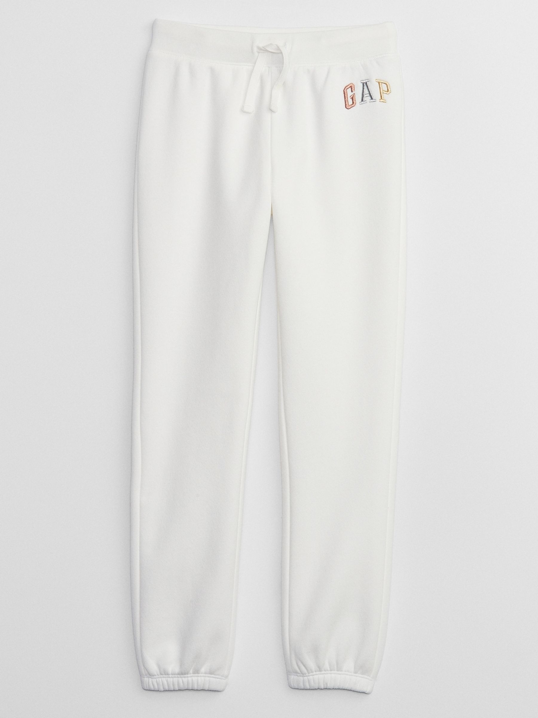 Cream Logo Pull On Joggers (4-13yrs) - Image 1 of 1