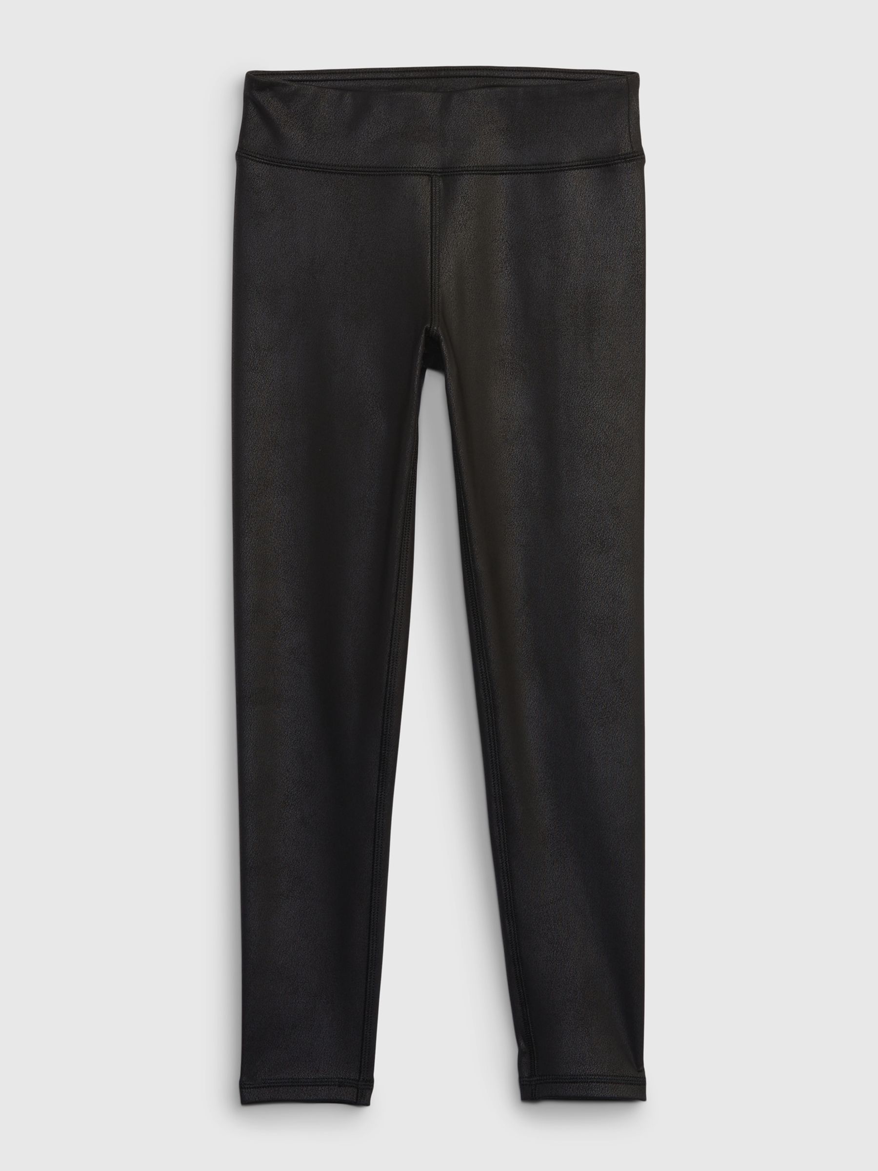 Black Faux Leather Leggings (4-13yrs) - Image 2 of 3
