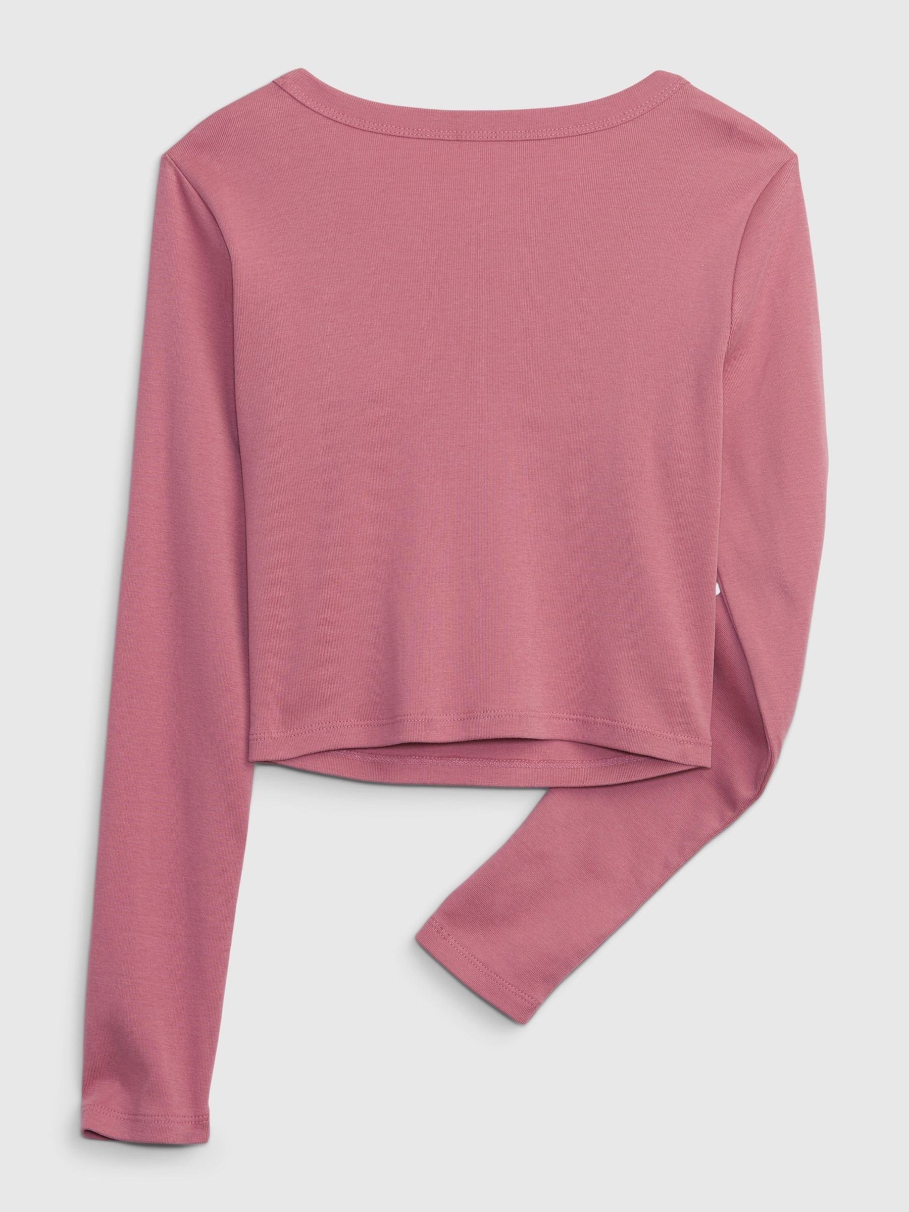 Pink Organic Cotton Graphic Long Sleeve T-Shirt - Image 4 of 4