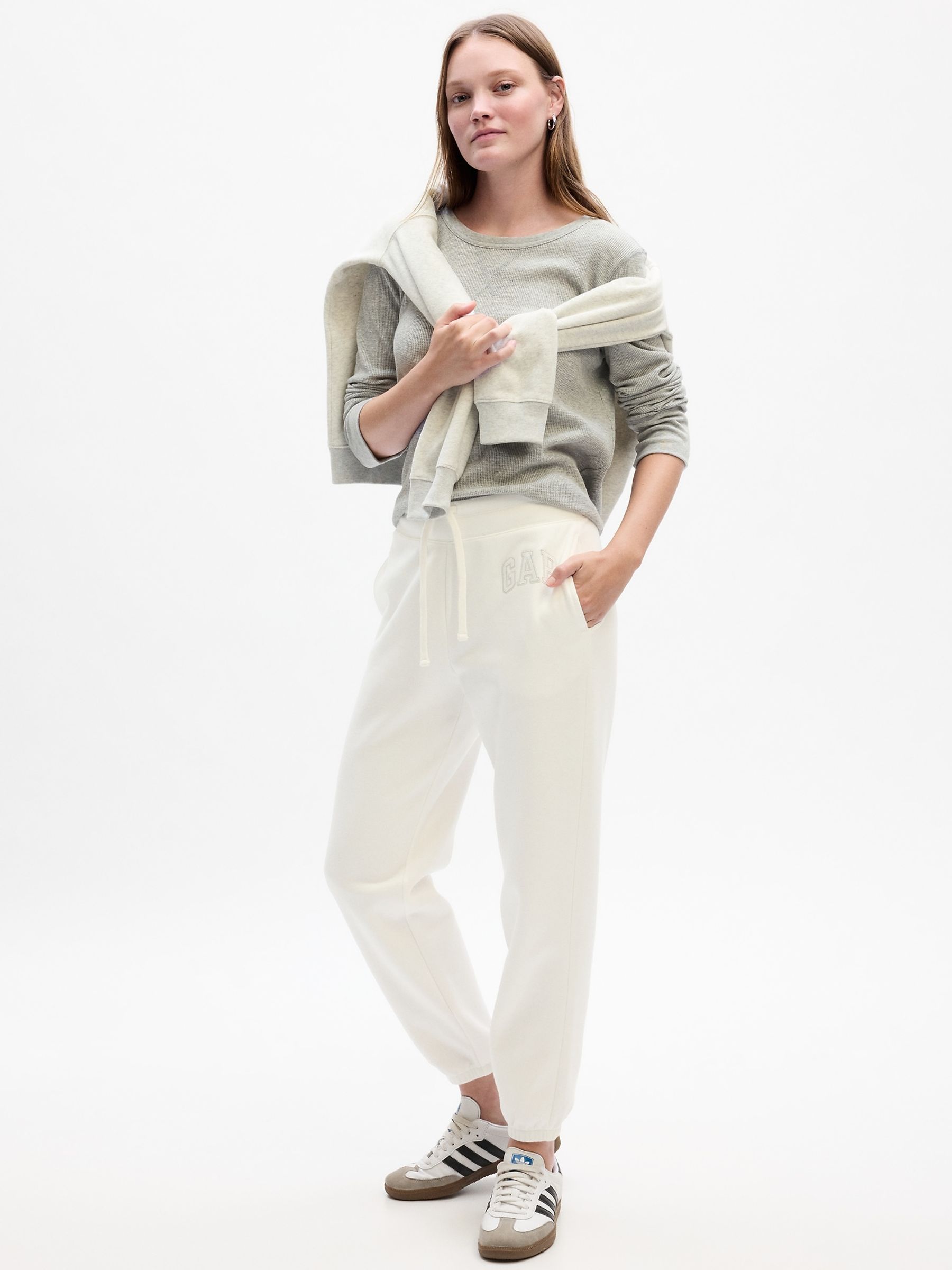 White Arch Logo Pull On Joggers - Image 1 of 3