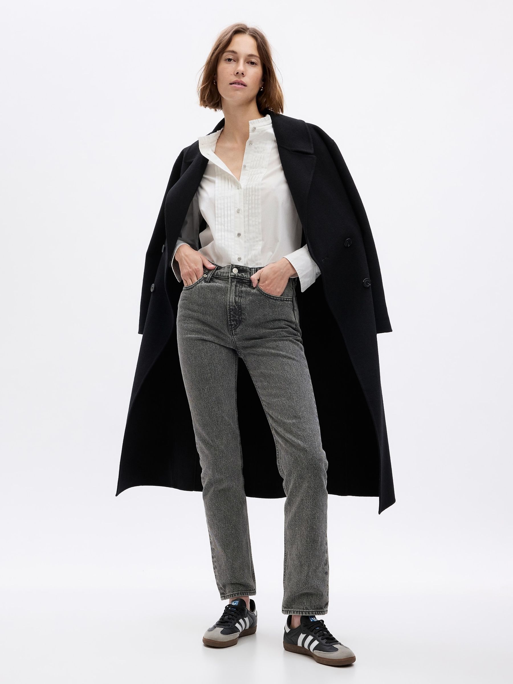 White Organic Cotton Jeweled Buttoned Shirt - Image 3 of 4