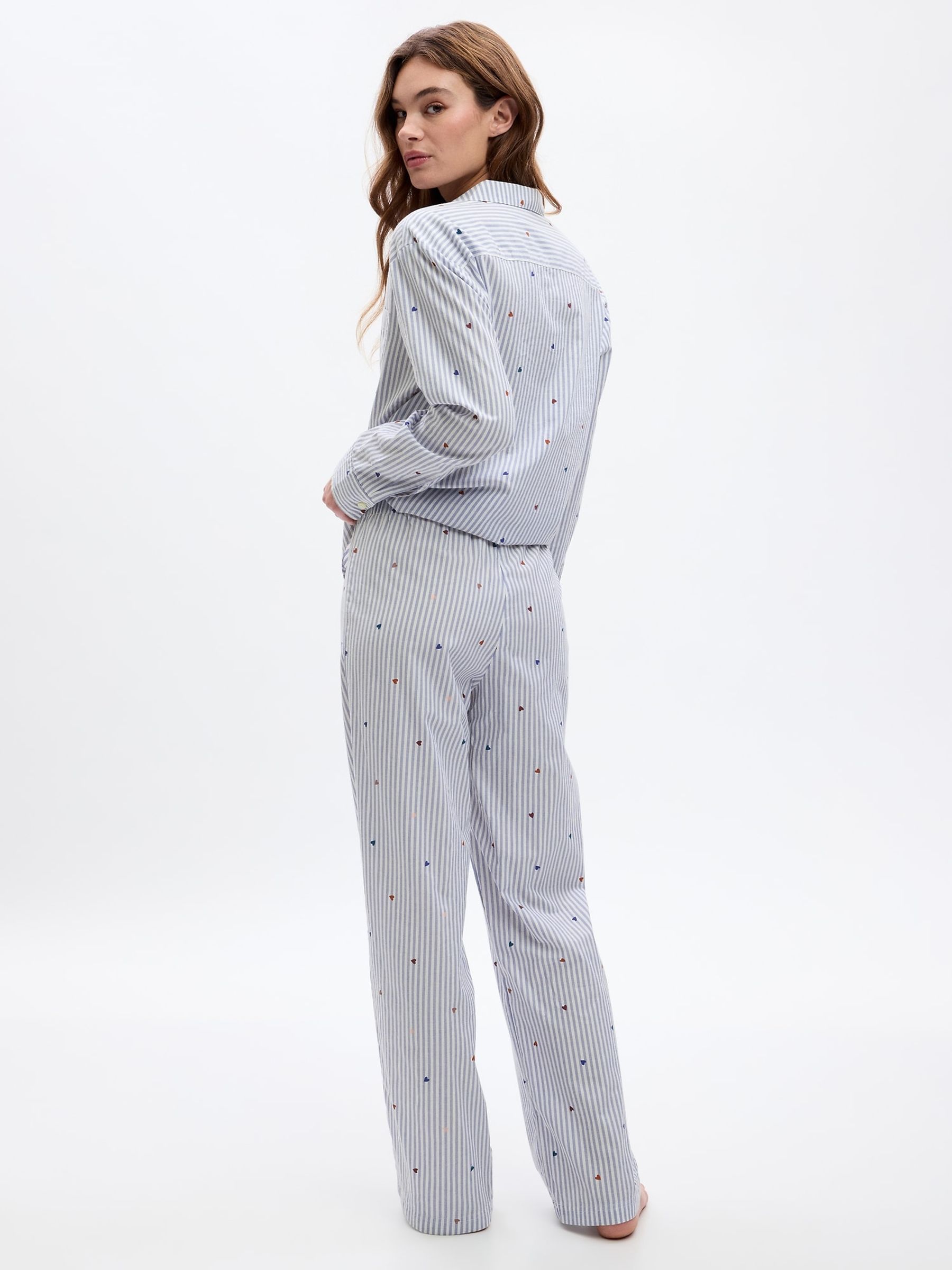 Blue Stripe Poplin Pyjama Bottoms - Image 2 of 4
