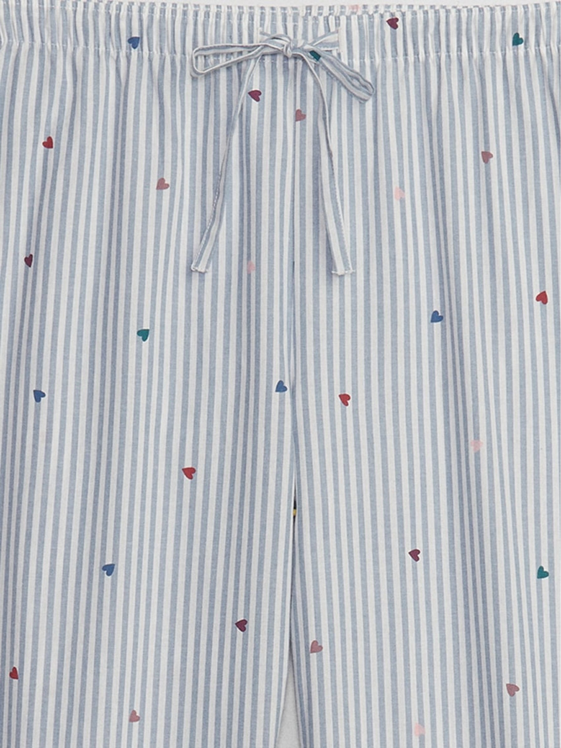 Blue Stripe Poplin Pyjama Bottoms - Image 4 of 4