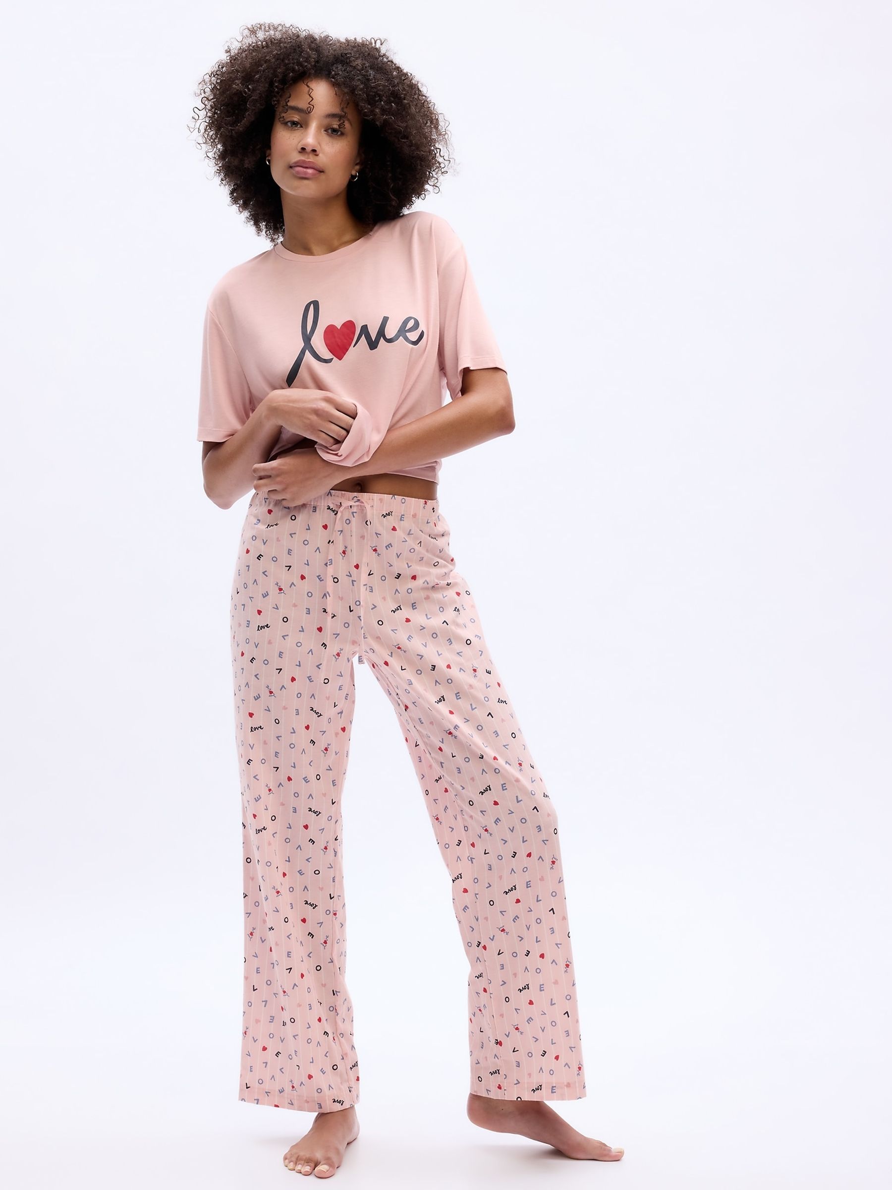 Pink Poplin Pyjama Bottoms - Image 1 of 1