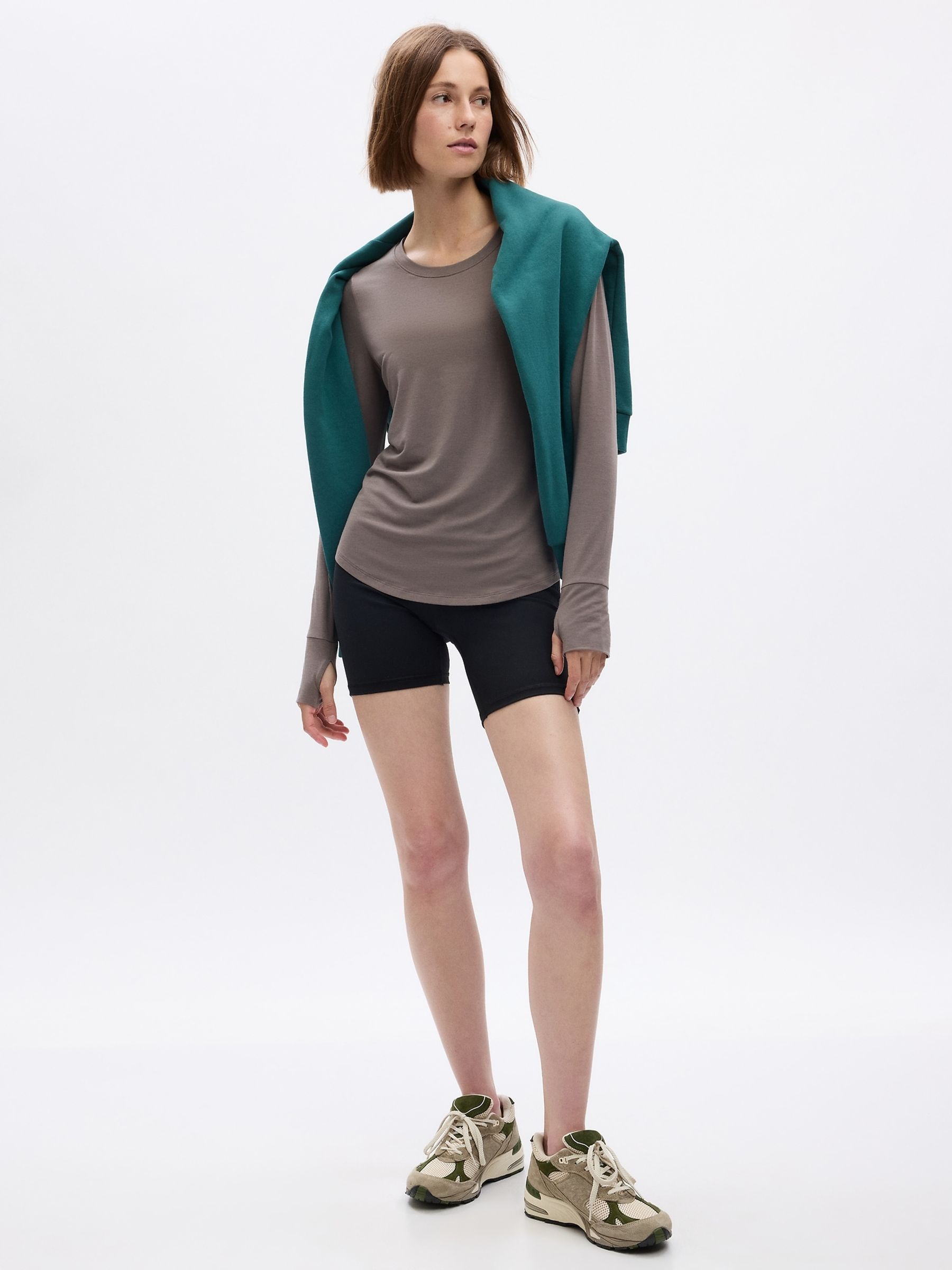 Brown Soft Breathe Long Sleeve T-Shirt - Image 1 of 2