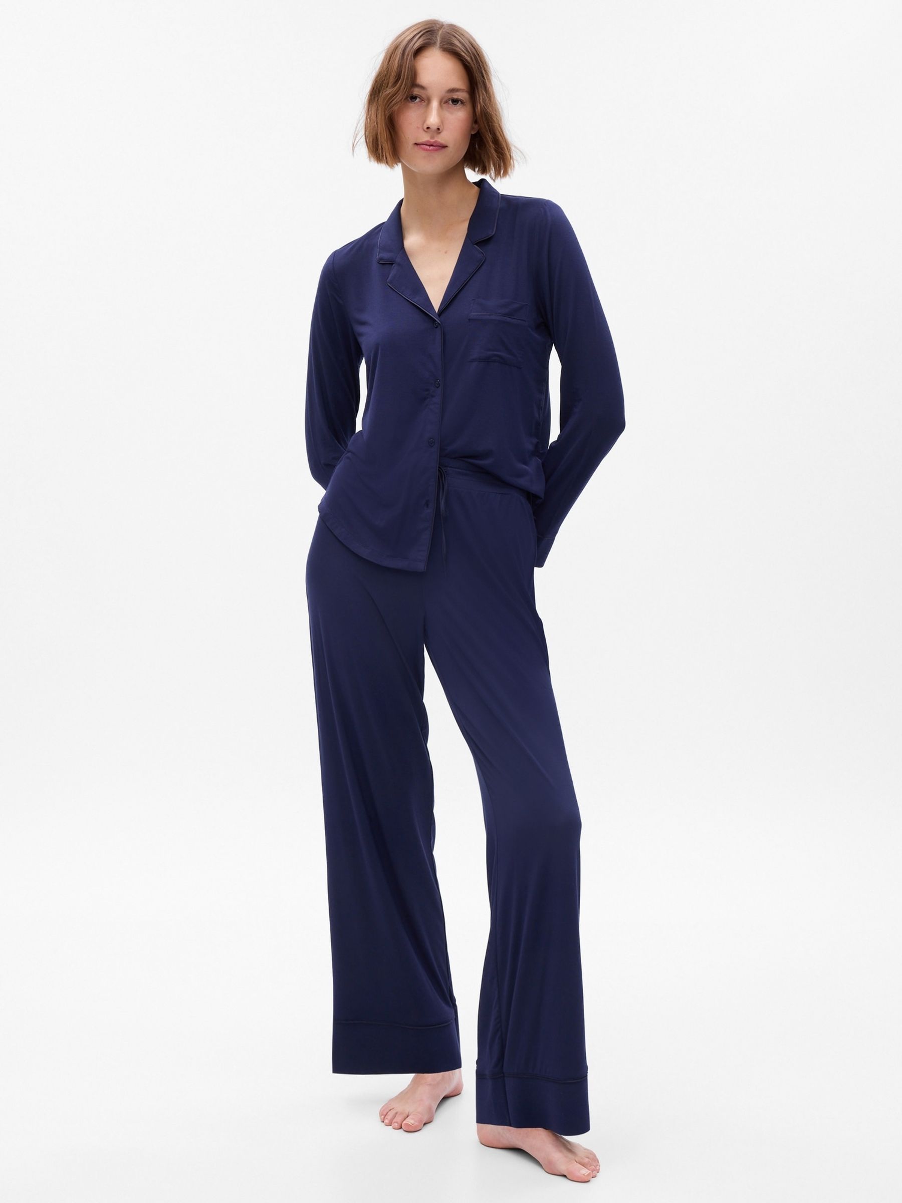 Navy Lenzing Modal Pyjama Bottoms - Image 1 of 1