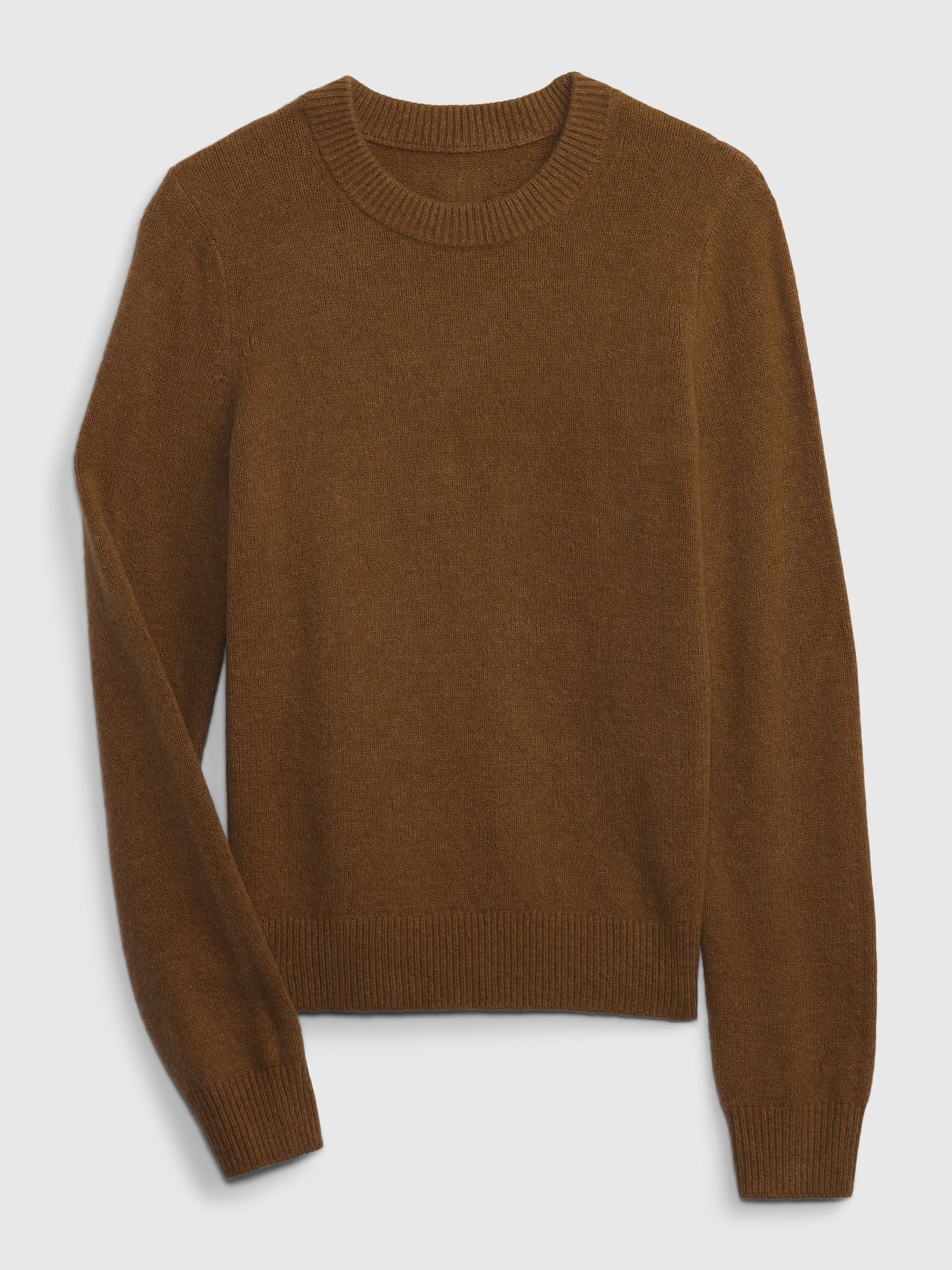 Brown CashSoft Cotton Mix Crew Neck Jumper - Image 4 of 4