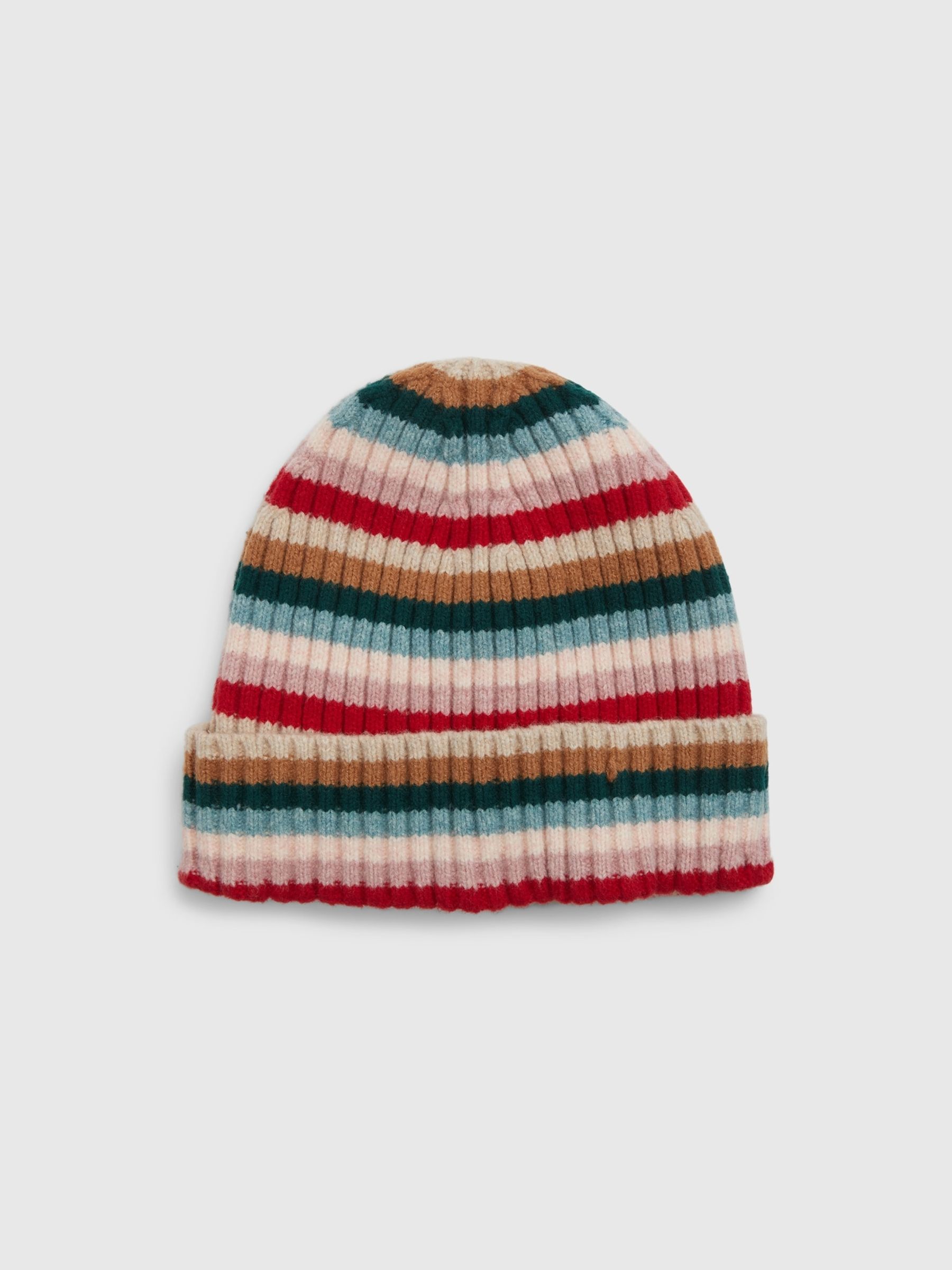 Pink/Red Adults CashSoft Rib Beanie - Image 1 of 2